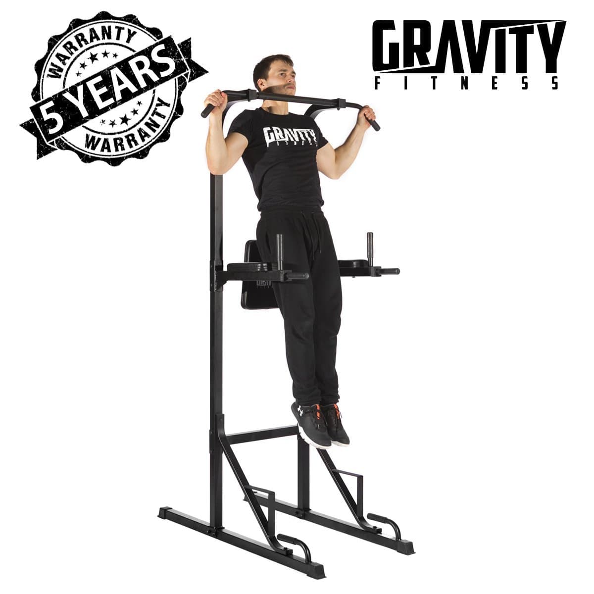 Gravity Fitness Power Tower - Pull Up Rack & Dip Station for Home & Commercial use