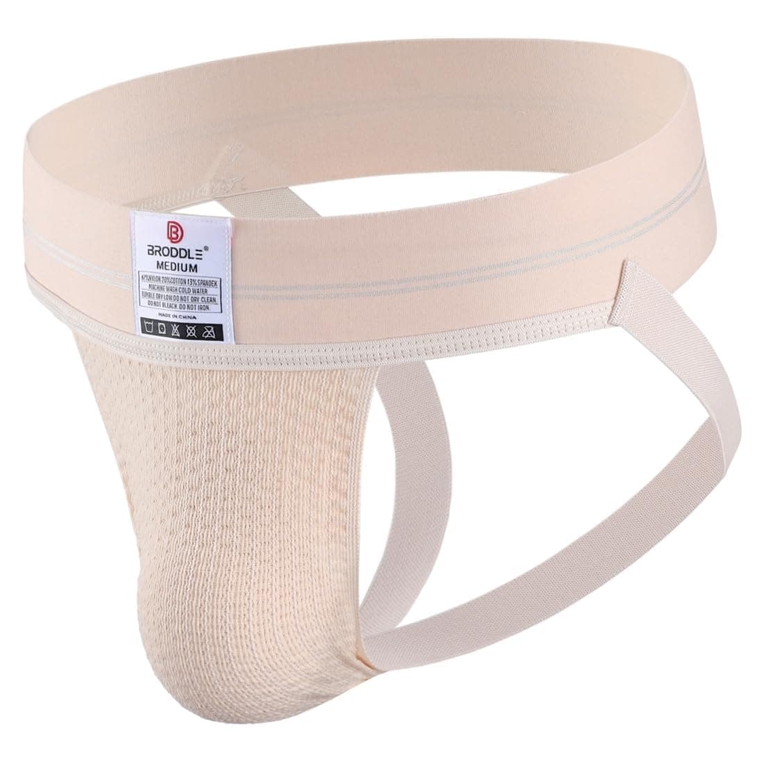 BRODDLE Men's Jockstrap Stretchy Nylon Mesh Pouch Performance Workout Athletic Supporters for Men