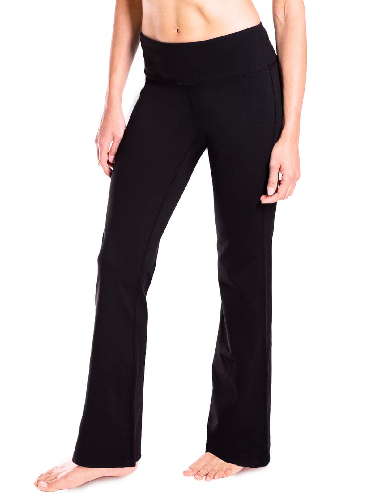 Yogipace 25"/27"/29"/31"/33"/35"/37",Petite/Regular/Tall,Women's Bootcut Yoga Pants Long Workout Pant