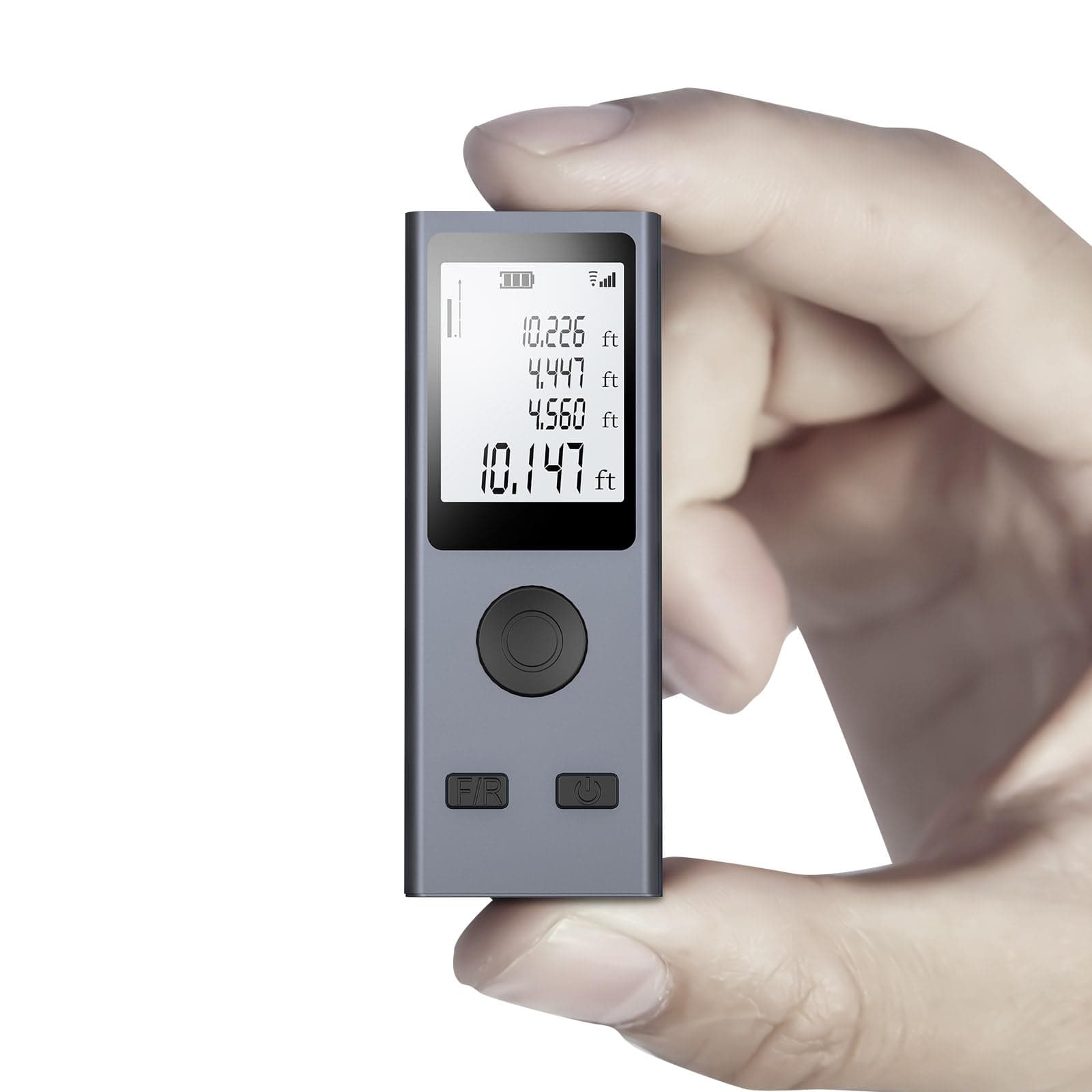 AquilaPro Laser Measuring Tool 98ft Range, ±0.078 Inch Accuracy, Compact Laser Tape Measure with USB Charging, 6in1 Laser Distance Measuring Tool, Flexible Unit Switching m/in/ft