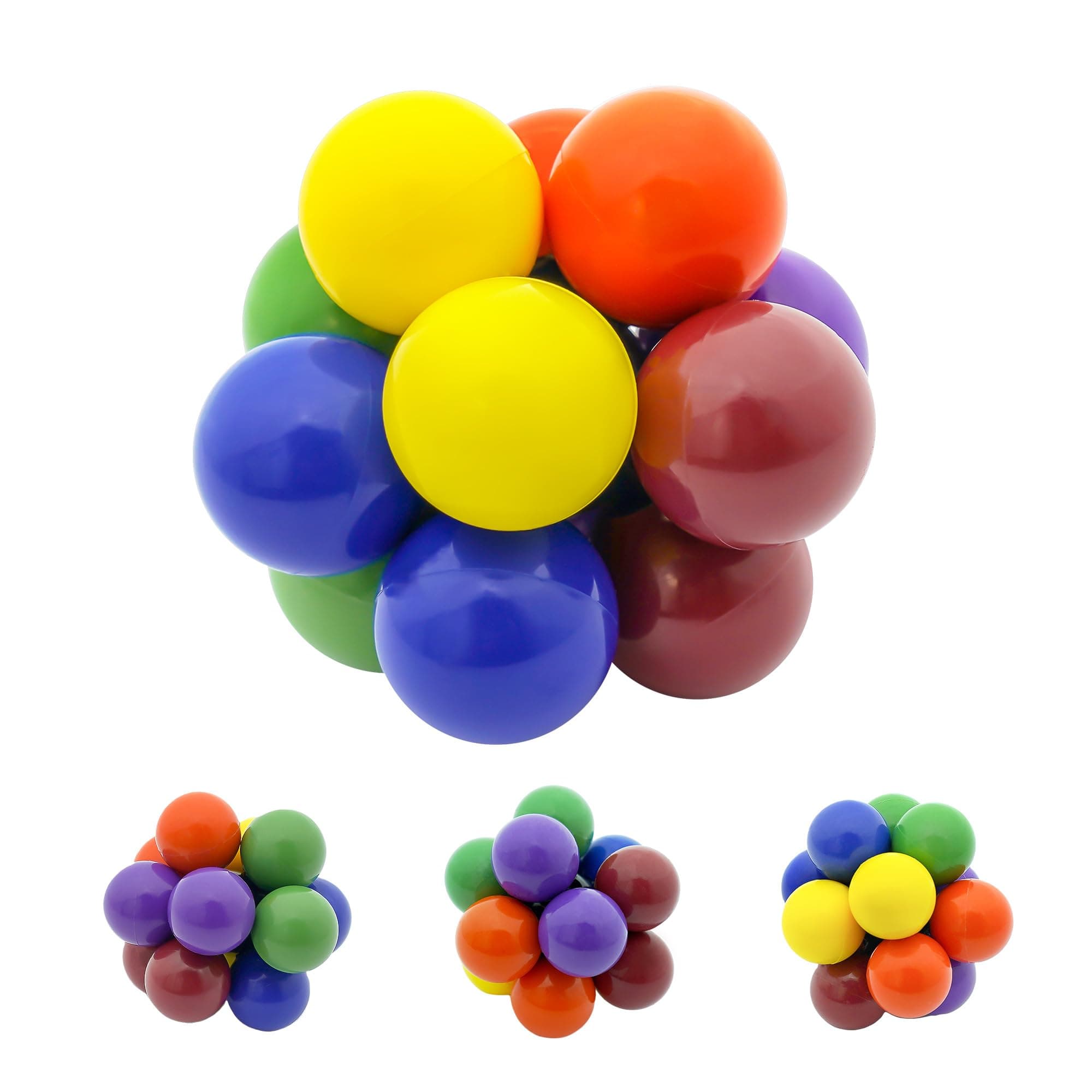Boxgear Rainbow Magic Beaded Decompression Ball, Toy Boy Girl 3-12 Year Old, Creative Preschool Learning Activities, Toddler Fidget Toys Autism Sensory Fidget Toy Stress Relief Anxiety