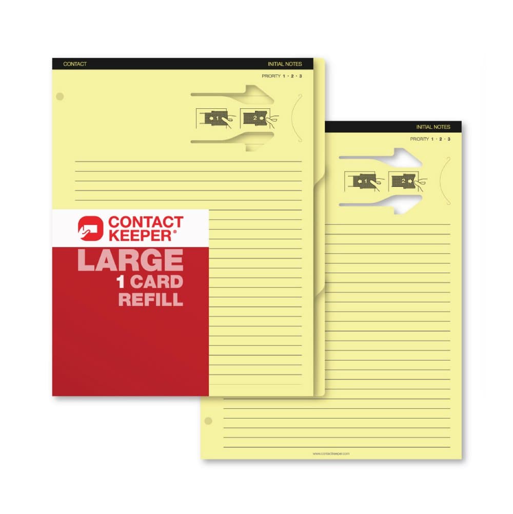 Business Cards & Notes Holder Refill, Large 1 Card (800211)