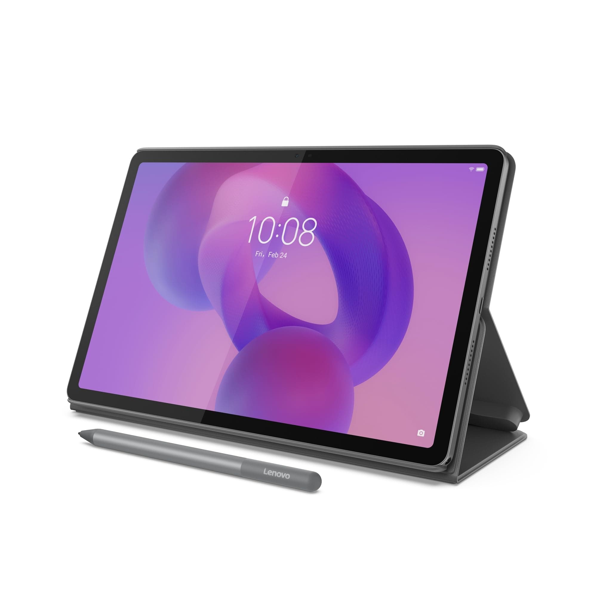 Idea Tab - 2025 - Tablet - 4 Speakers with Dolby Atmos - 11" 2.5K IPS Touch Display - 4GB Memory - 128GB Storage - MediaTek Dimensity 6300 - Pen & Folio Case Included - Luna Grey