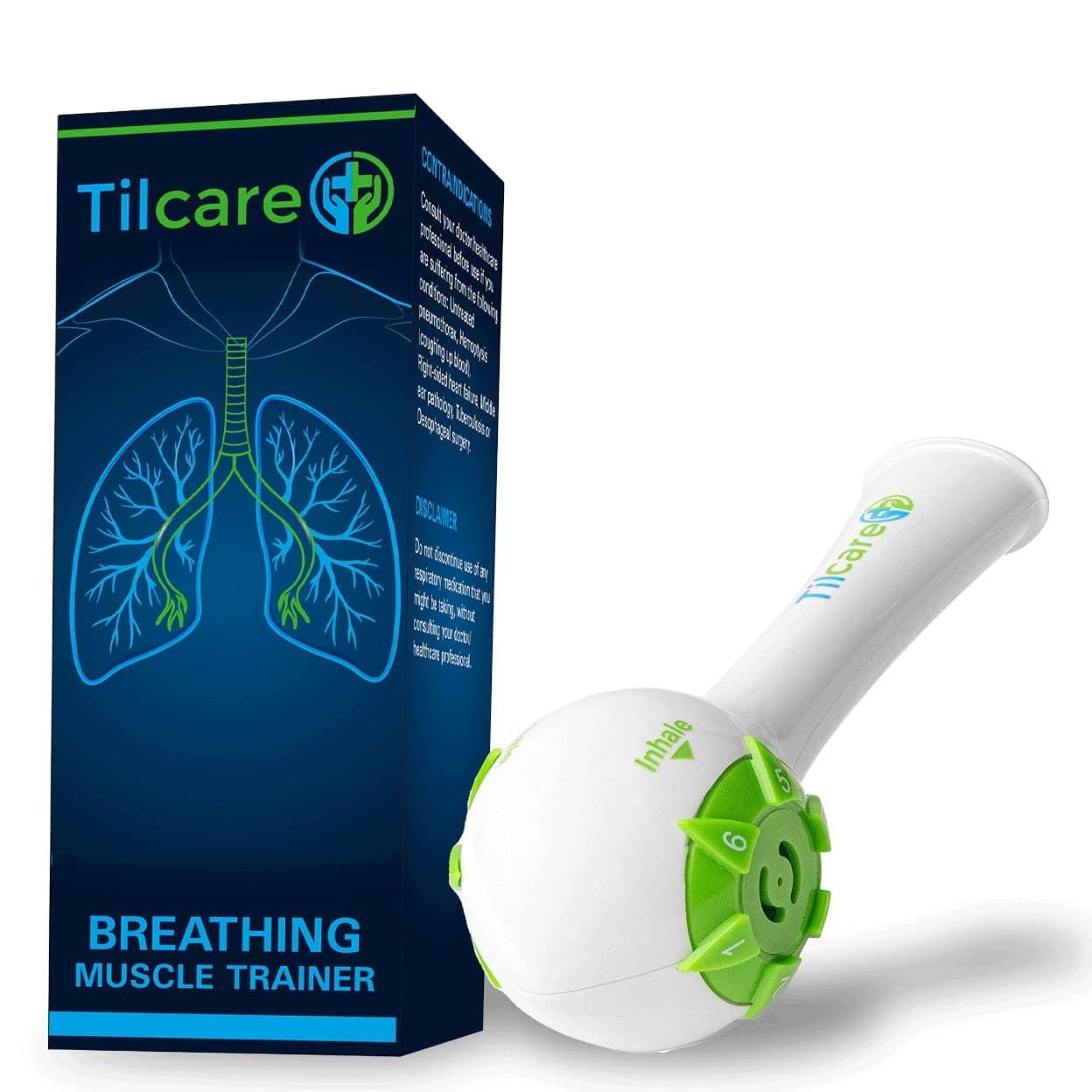– Breathing Trainer & Lung Trainer - Ideal Breathing Exercise Device for Lungs, Effective Breather Device & Lung Exerciser Device, Best Breathing Device & Lung Strengthener, Respiratory Trainer