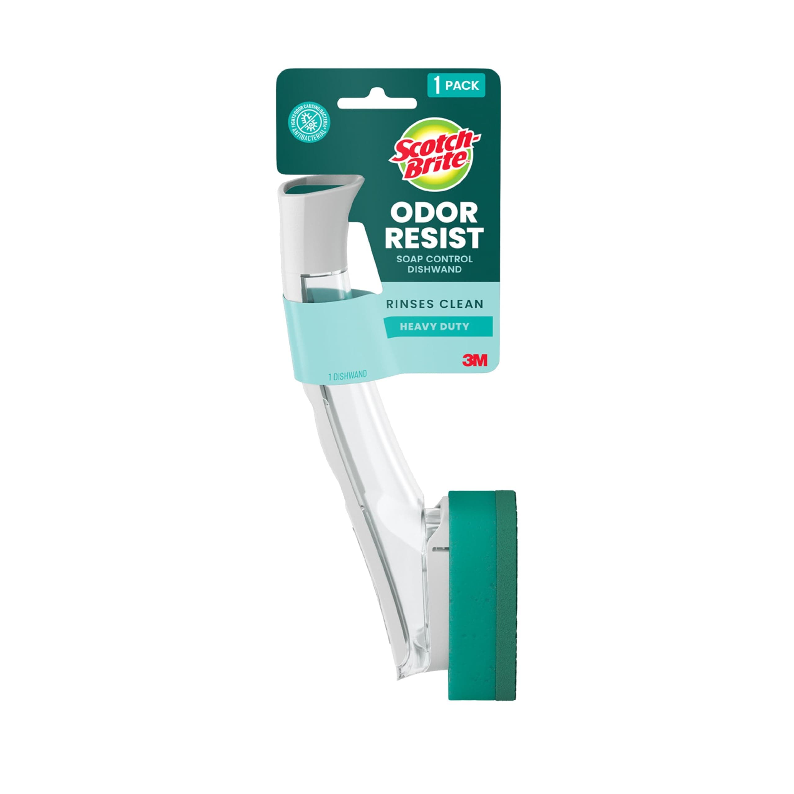 Dishwands: soap control scrub dots heavy duty dishwand (Green)