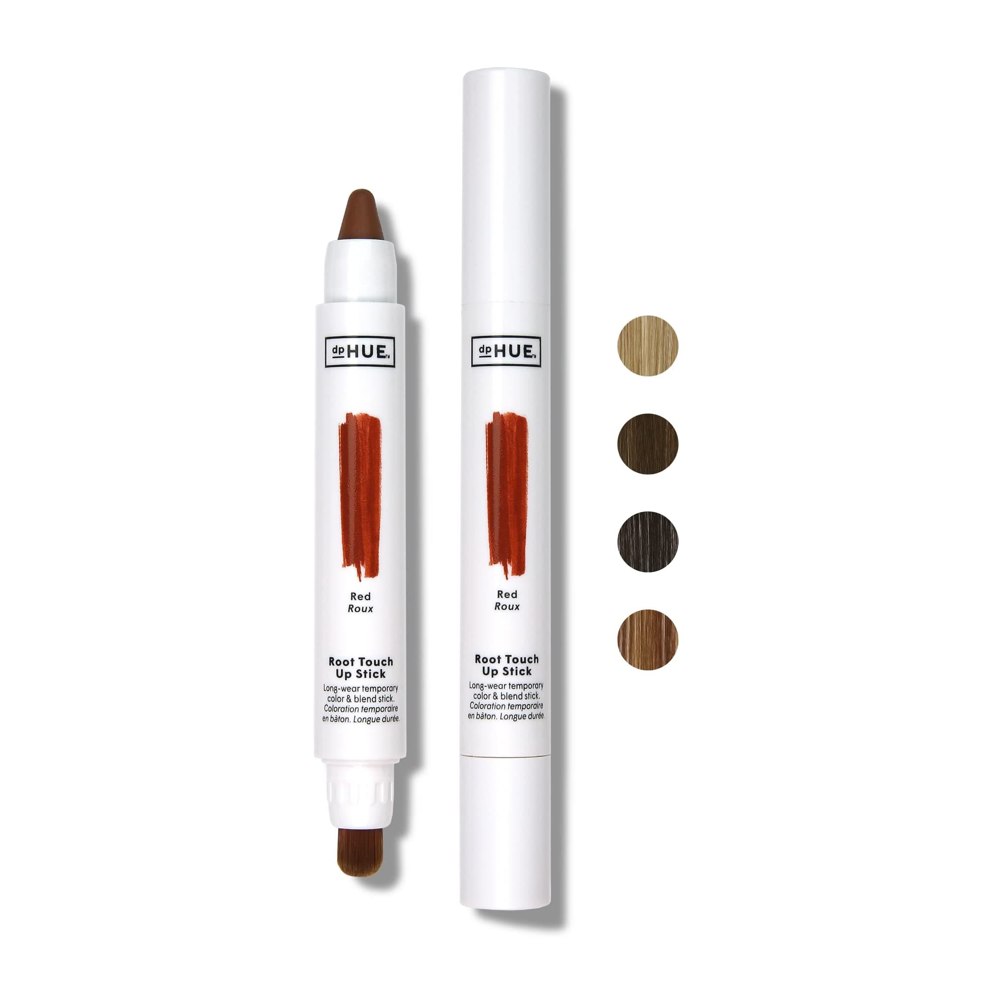 dpHUE Root Touch-Up Stick, Red - Temporary Hair Color & Blend Brush Stick - Instant, Natural-Looking Gray Root Coverage - Easy to Apply - Longwear, Sweat-Resistant Formula