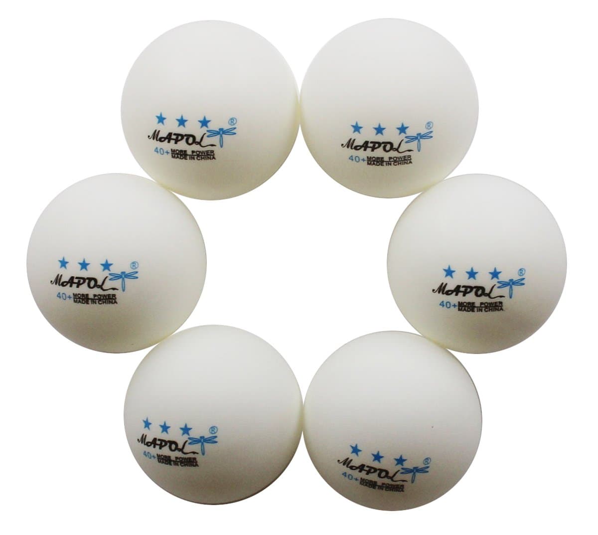 MAPOL 50 White 3-star Table Tennis Balls Premium Training Ping Pong Balls