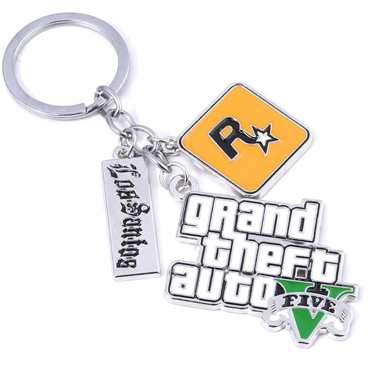 boys game keychain Key Chain, Silver, 4.1*3.5cm