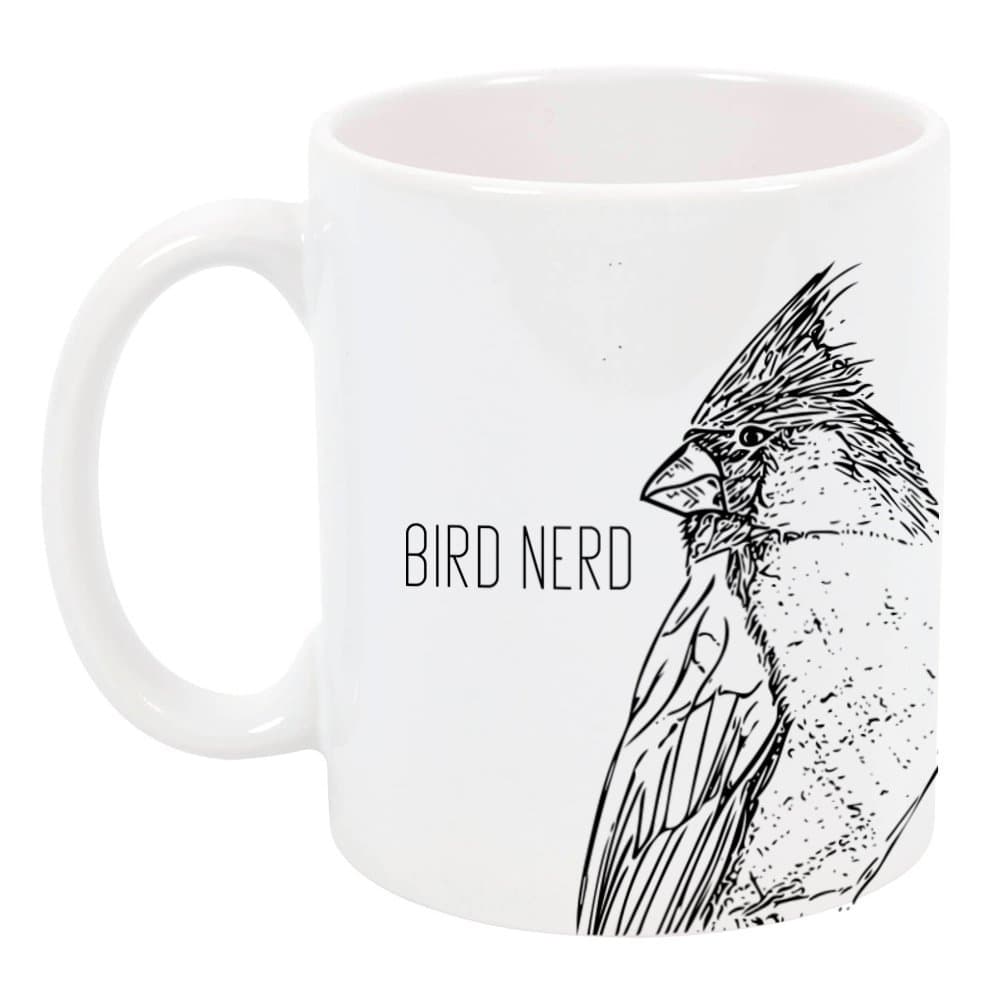 Bird Nerd, Funny Novelty Ceramic Coffee Mug, 11oz.