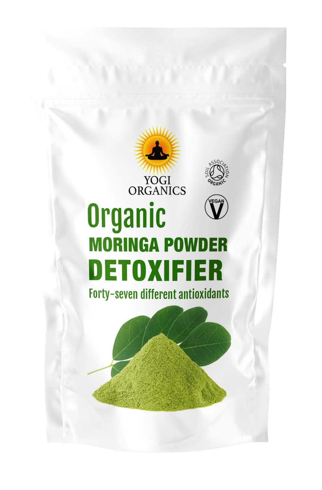 Premium Raw Organic Moringa Oleifera Leaf Powder - Soil Association Certified - 1KG (2 X 500Grams)