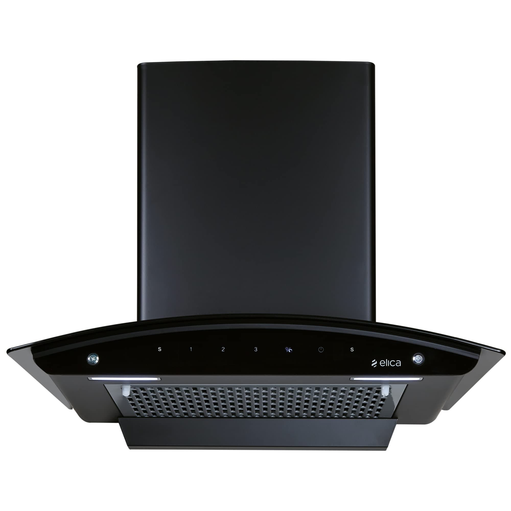 60cm 1200 m3/hr Filterless Autoclean Kitchen Chimney with 10 Years Motor & 5 Years Comprehensive Warranty | FL 600 SLIM HAC MS NERO | Black | Touch Control with Motion Sensor Control
