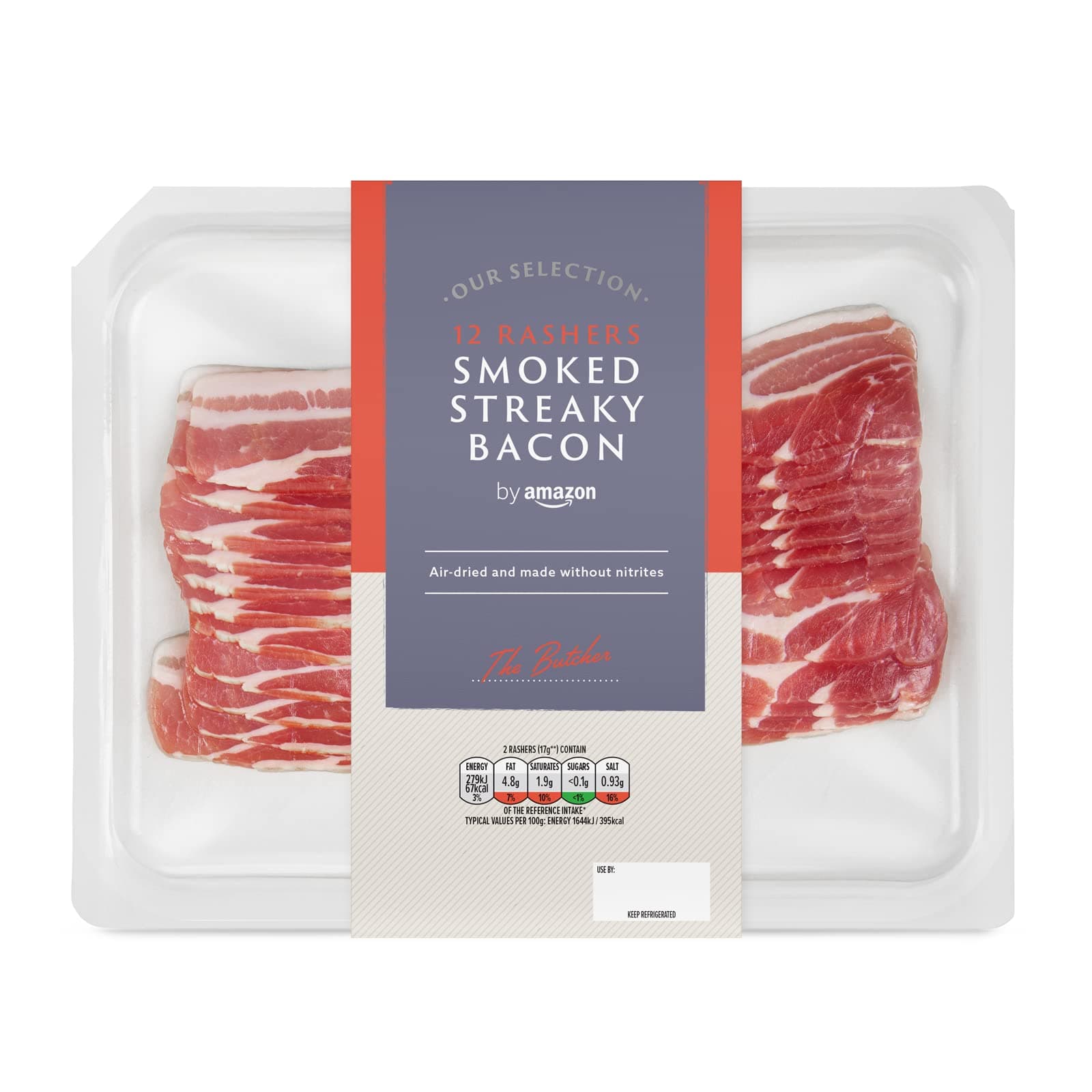 by Amazon Our Selection Smoked Streaky Bacon, 200g