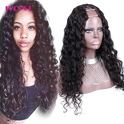Loose Deep Wave Human Hair U Part Wigs Virgin Peruvian Hair 2"X4" Middle UPart Human Hair Wig for Black Women (20inch)