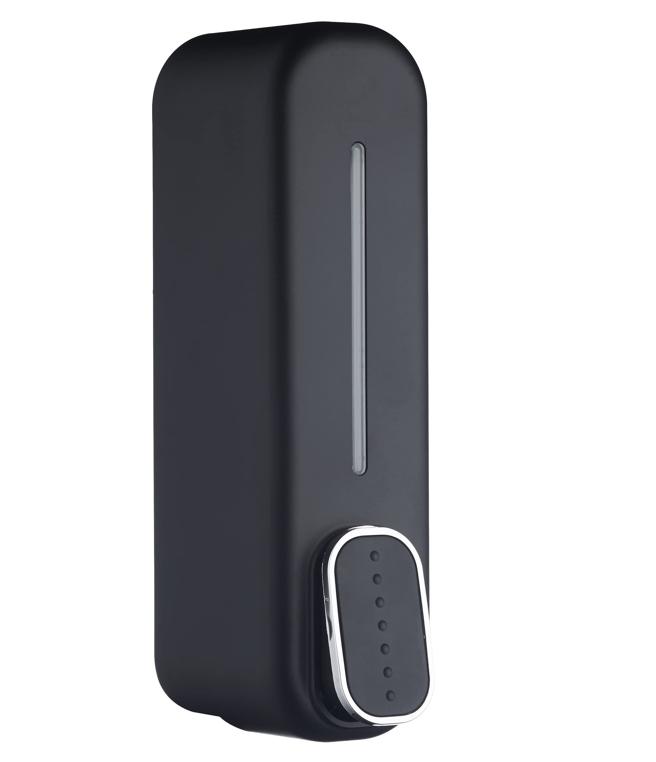 BATH GURU ABS Wall Mounted Soap Shampoo Conditioner Handwash Gel Liquid Soap Sanitizer Dispenser for Bathroom Basin Kitchen Sinks (350 Ml, Black, Plastic)