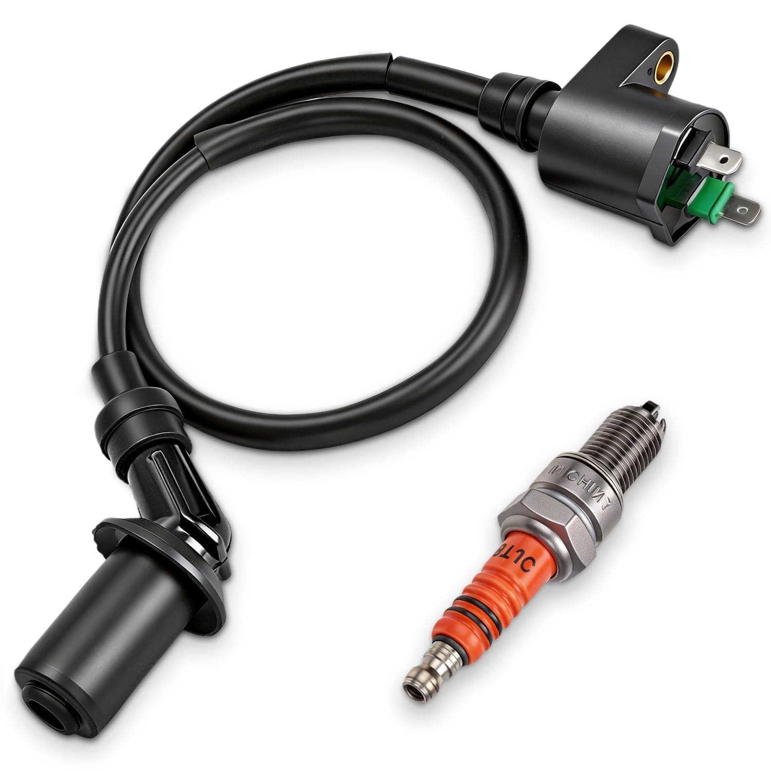 GY6 Ignition Coil Compatible with 50cc 110cc 125cc 150cc 4-Stroke Engine SSR125 Taotao ATM50 VIP50 Scooter Moped Roketa Lance Jonway Sunl TRX250 ATV Quad Pit Dirt Bike Go Kart Performance Parts