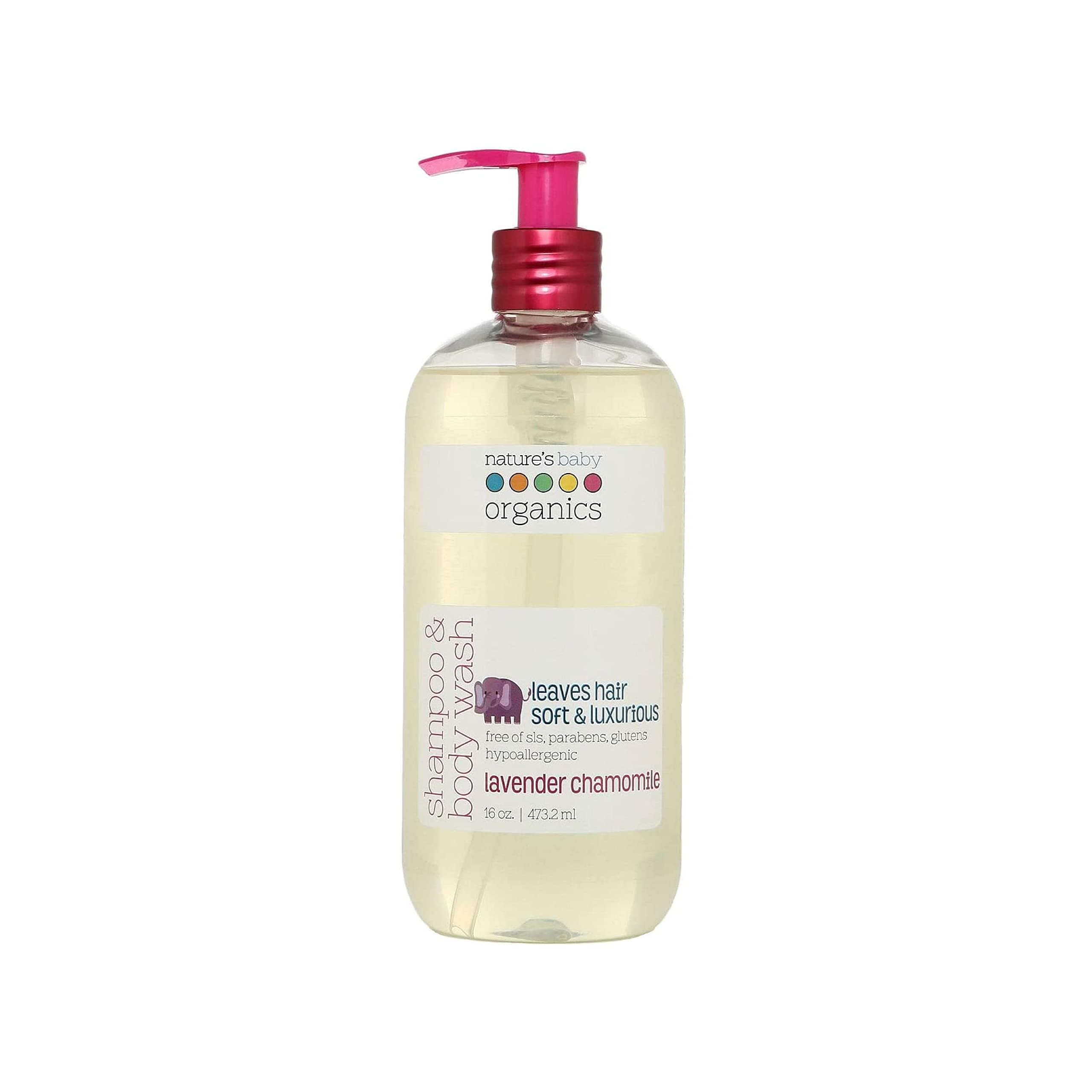 Nature's Baby Organics Shampoo & Body Wash, Lavender Chamomile, 16 oz.
