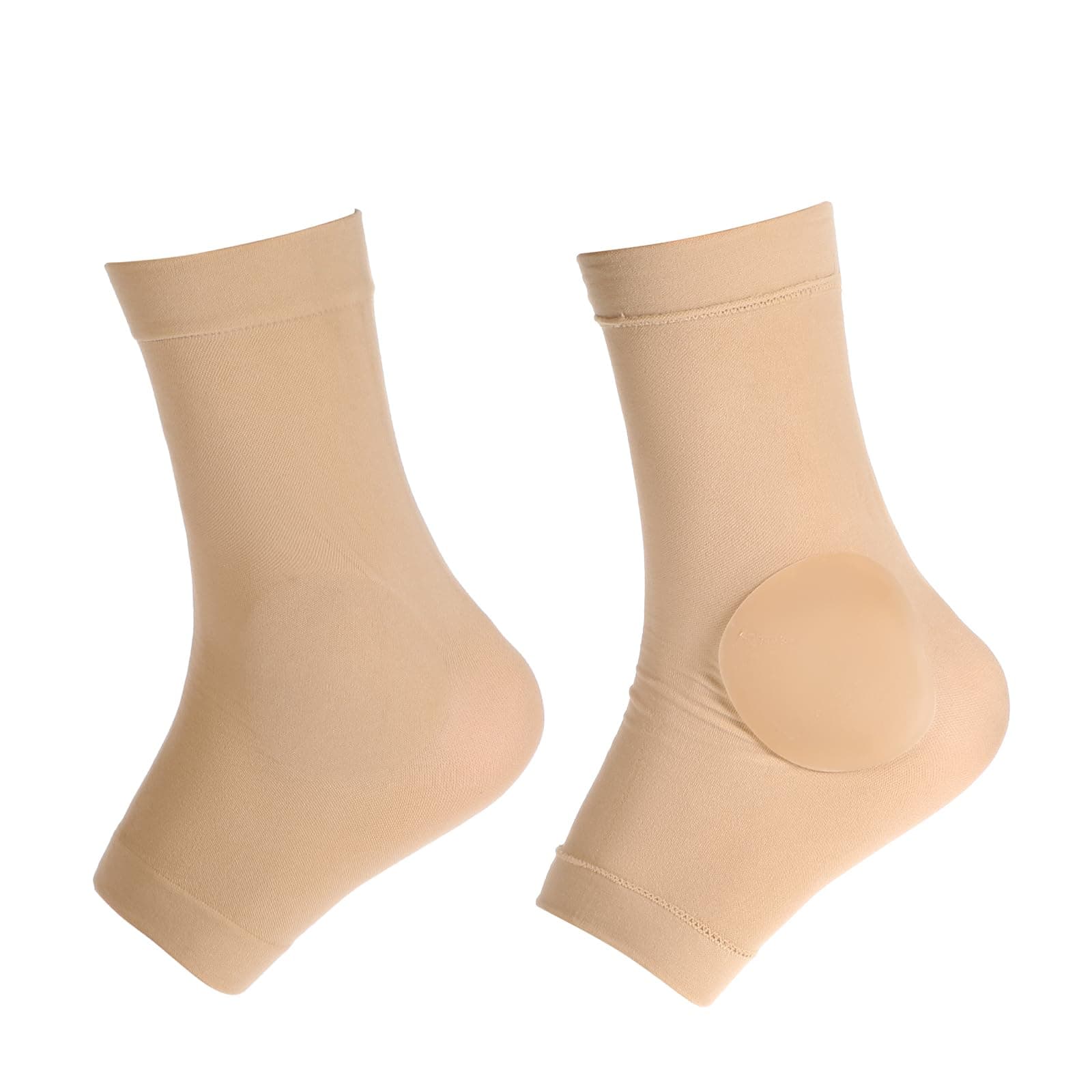 Paded Skate Ankle Protector Ankle Gel Discs Cushion Pads, Ice Skating Boots Ankle Guards Ankle Gel Sleeve for Skating Riding Ski Ankle Protection Universal Size