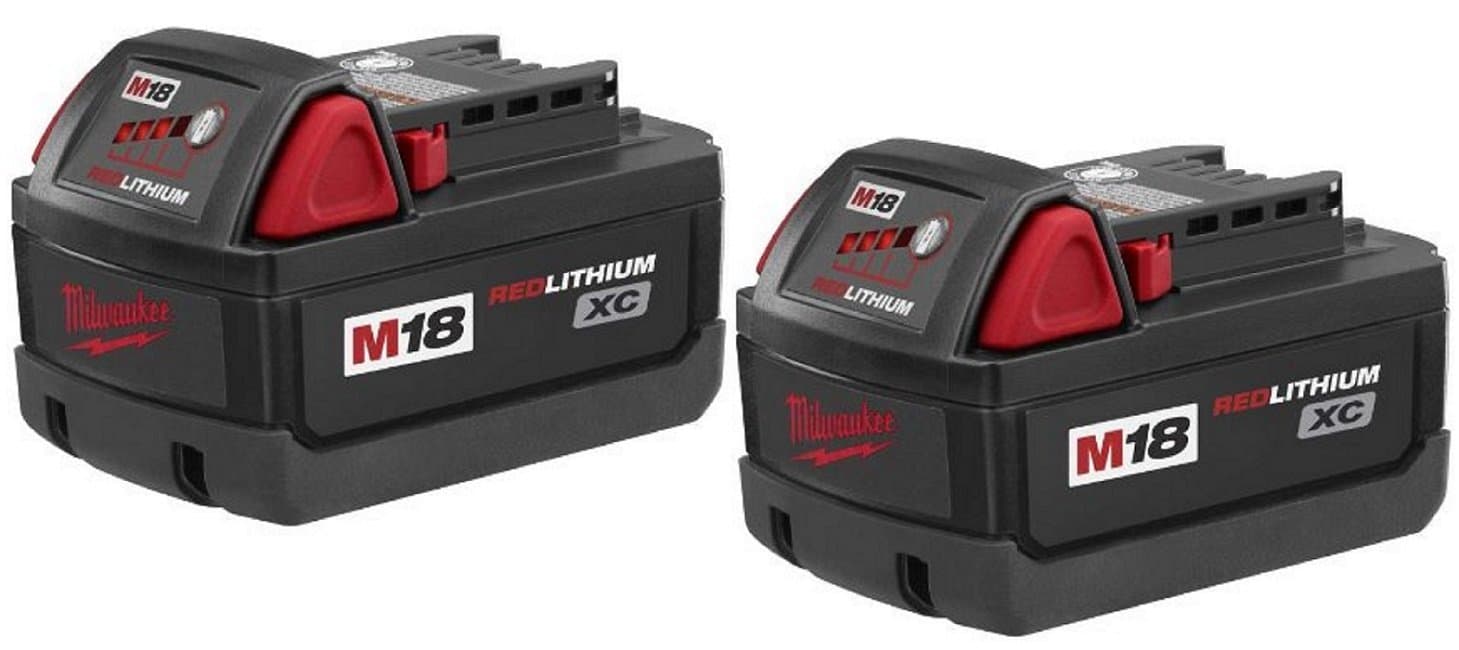 Milwaukee 48-11-1828 M18 XC RED LITHIUM 18-Volt Lithium-ion Cordless Tool Battery ( 2 pack )