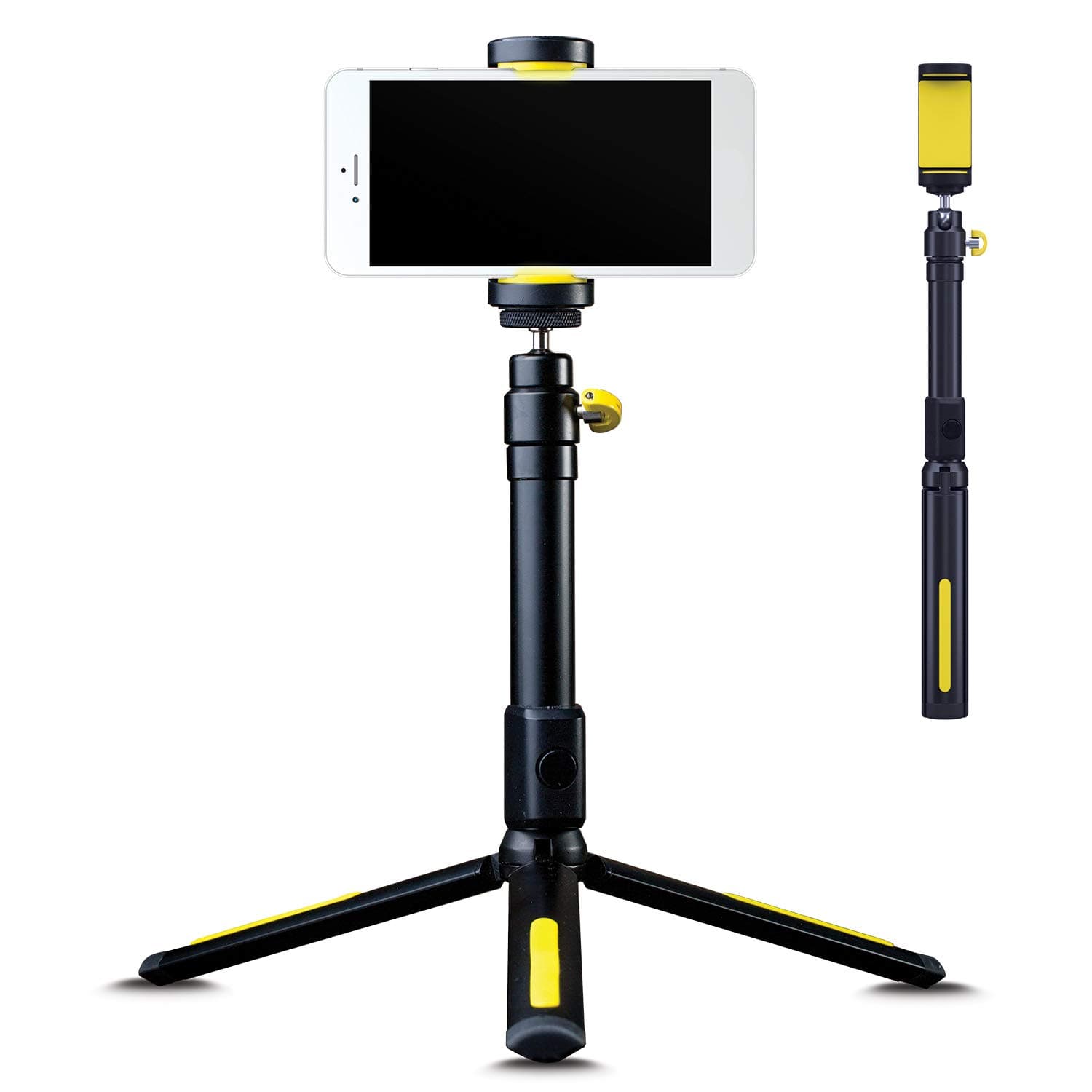 Phone Tripod by Black Eye - Phone Tripod & Filming Handle, Bluetooth Remote Shutter - FM001