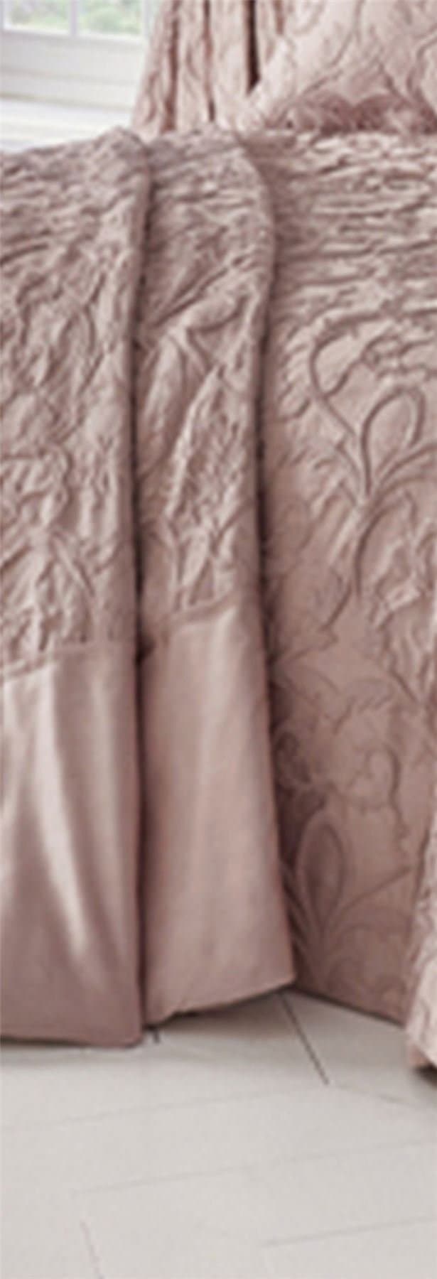 Homespace Direct Bentley Blush Woven Jacquard 254x254 Throwover Bedspread Blanket, 254x254cm