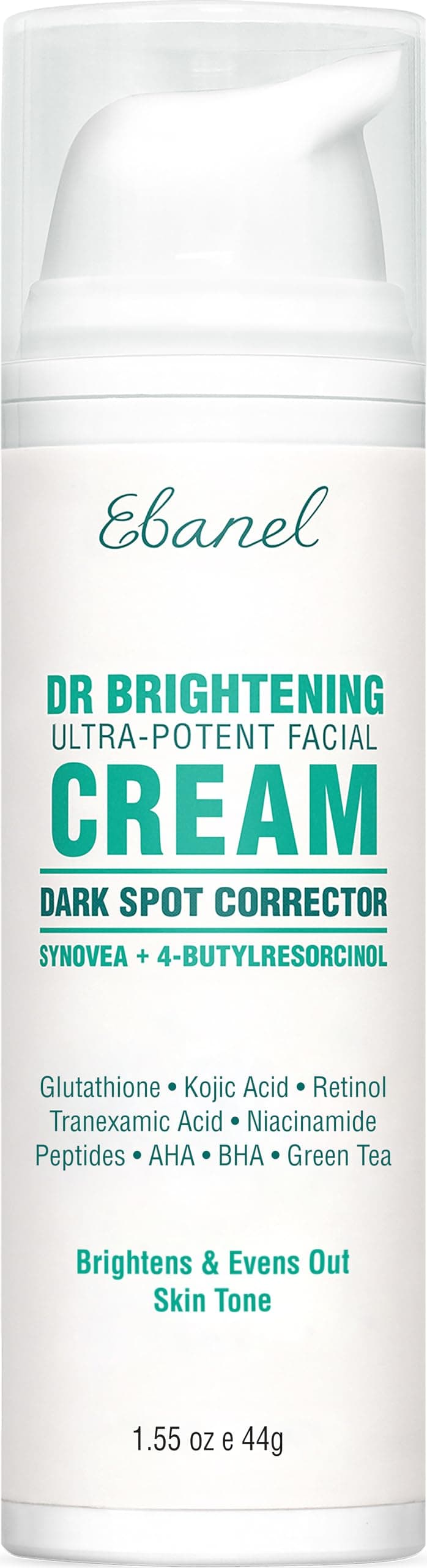 Ebanel Laboratories Unisex Hydroquinone 2% Dark Spot Corrector Remover for Face & Melasma Treatment Cream,1.55oz