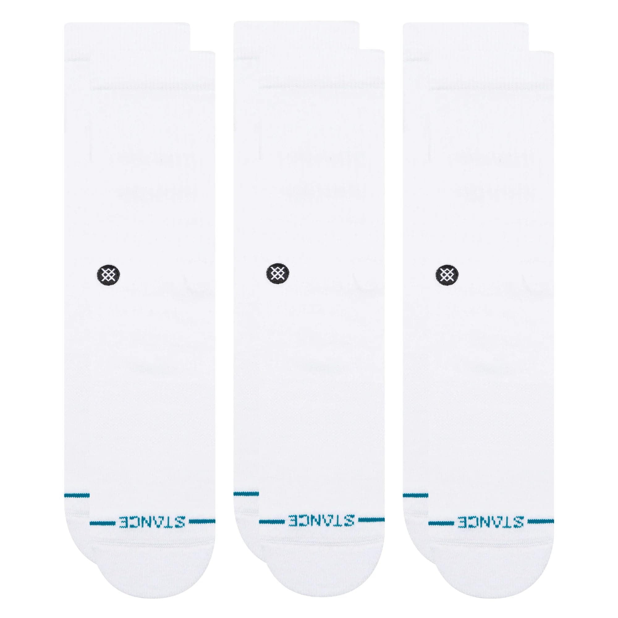 Icon Classic Casual Crew Socks 3-Pack, Cotton Blend and Cushioning Arch Support