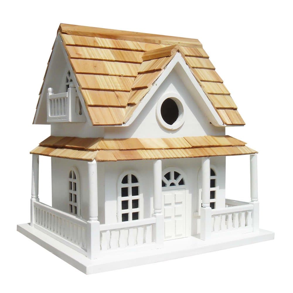 Garden Bazaar HB-2022W White Hobbit Birdhouse