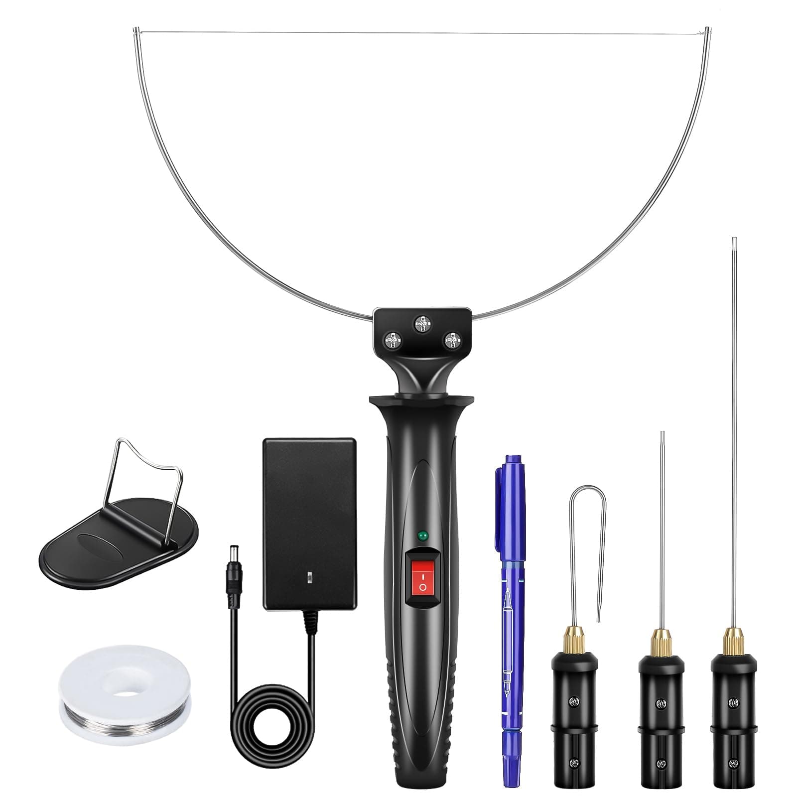 GOCHANGE 4 in 1 Foam Cutter Set, Electric Cutting Machine Pen Tools Kit, 100-240V / 18W Styrofoam Cutting Pen with Electronic Voltage Transformer Adaptor