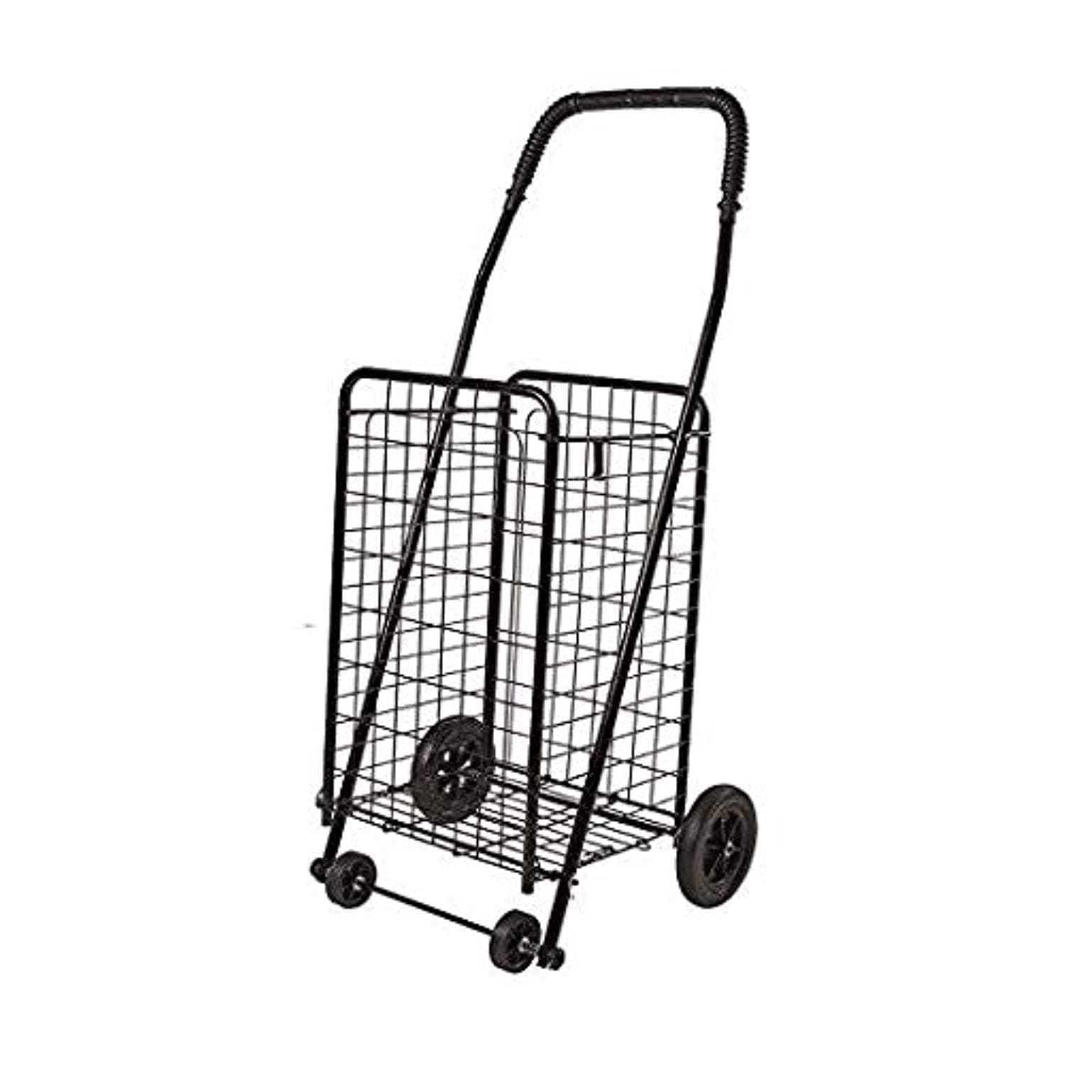 COOLBABY Lightweight Folding Shopping Cart, Black