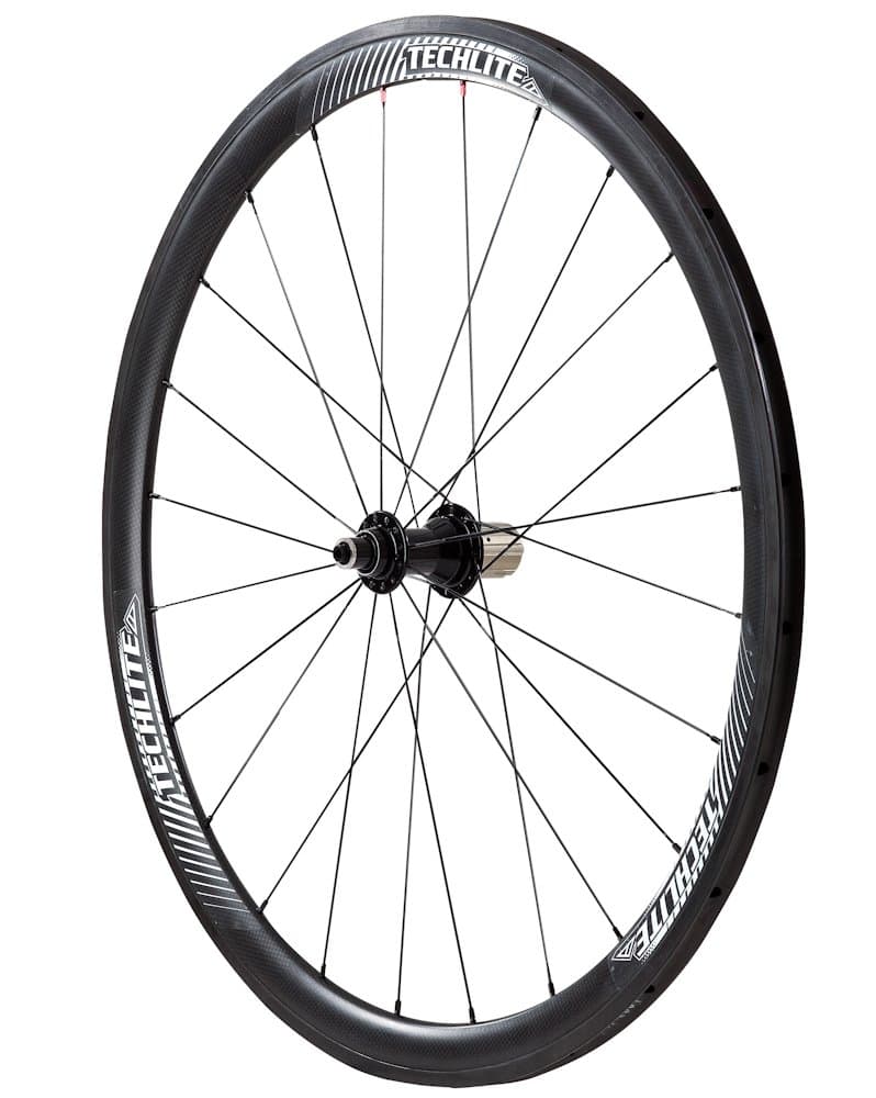 Carbon Tubular Complete Wheelset, 38-Inch/Medium, Black/Black