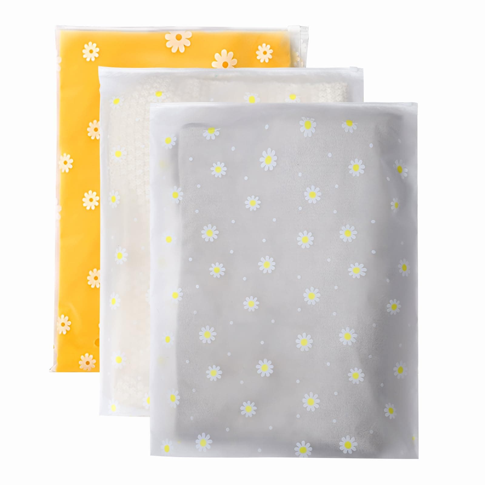 25 Pcs Reusable Ziplock Bags,40 x 50cm Large Plastic Hospital Bags Travel Clothes Storage Bags Clear Seal Bags Waterproof Luggage Organiser or Clothes, Shoes, Cosmetics