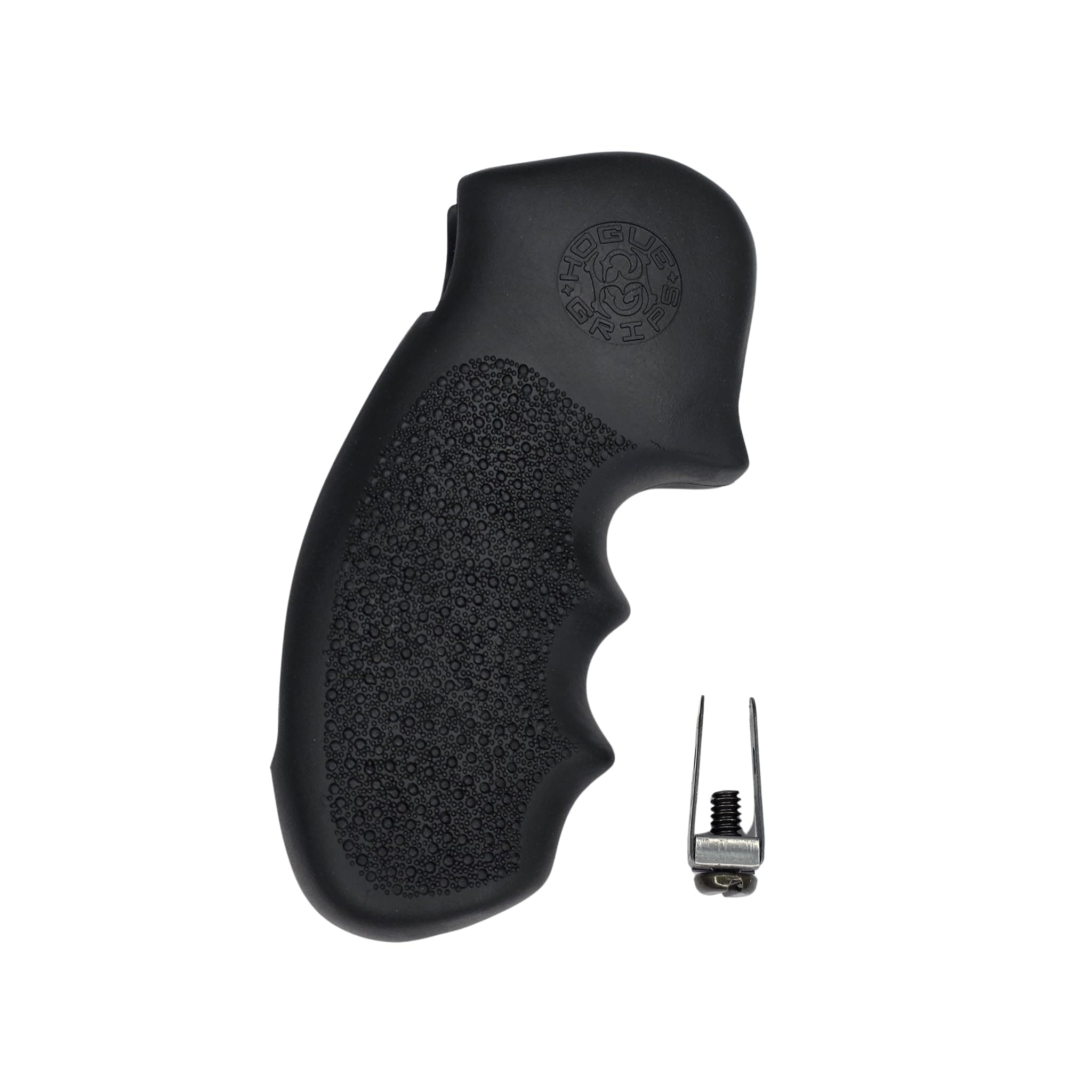 OverMolded Rubber Full Size Grip for S&W K & L Frame Round Butt, 500, 460, & Governor Model, Black - 19000