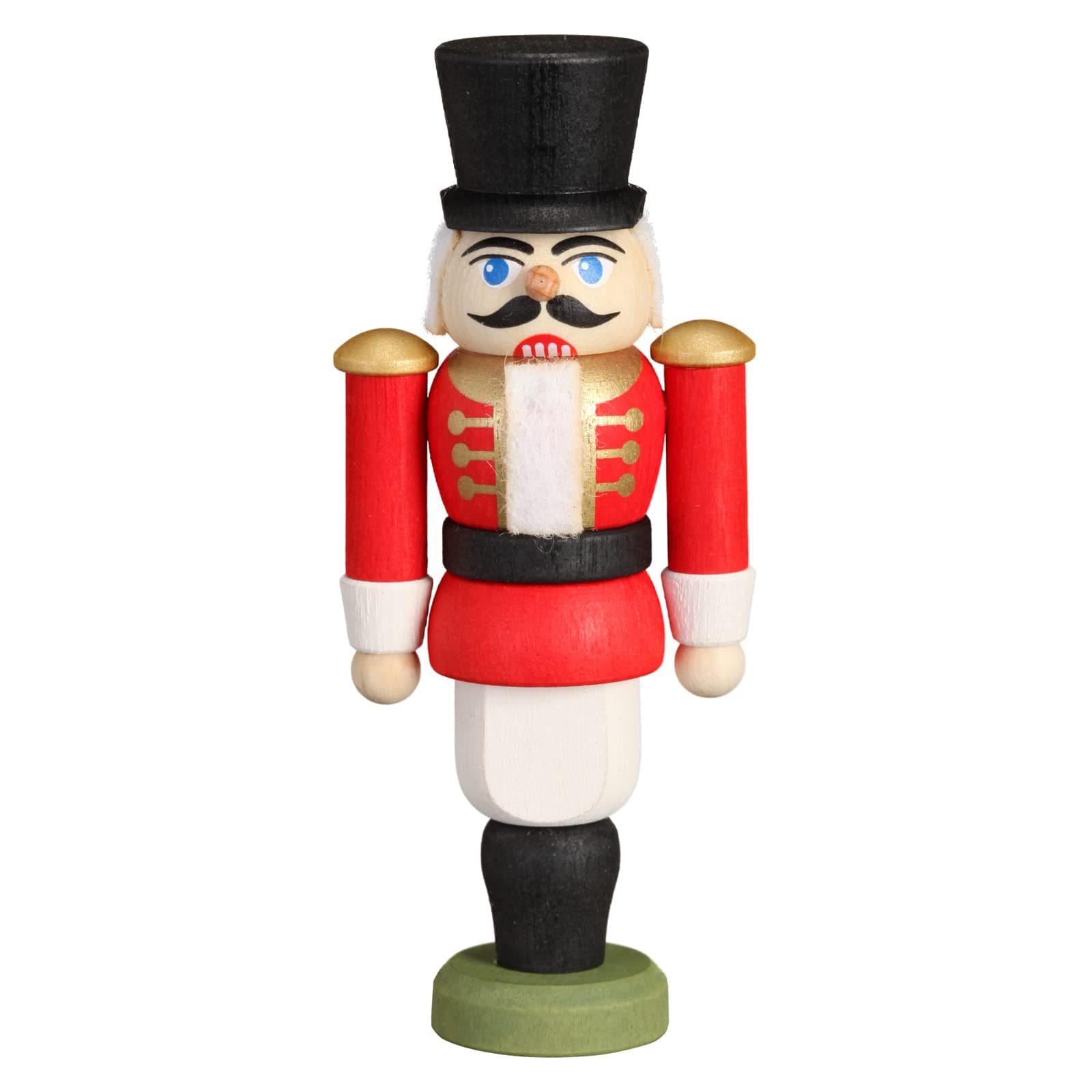 Seiffener VolkskunstTree Ornament - Nutcracker - Hussar Red - 9 cm / 3.5 inch