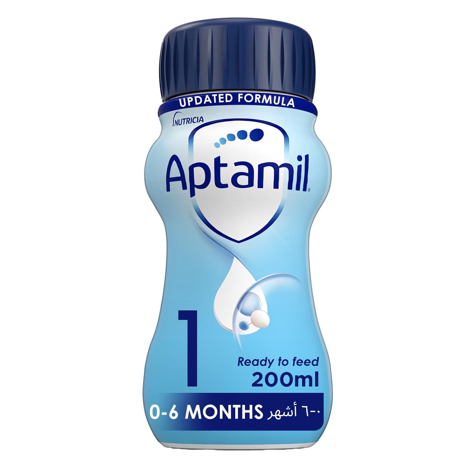 Aptamil Advance 1 Infant Formula Milk Ready to Feed From 0-6 Months, Ready to Drink Liquid Formula, 200ml