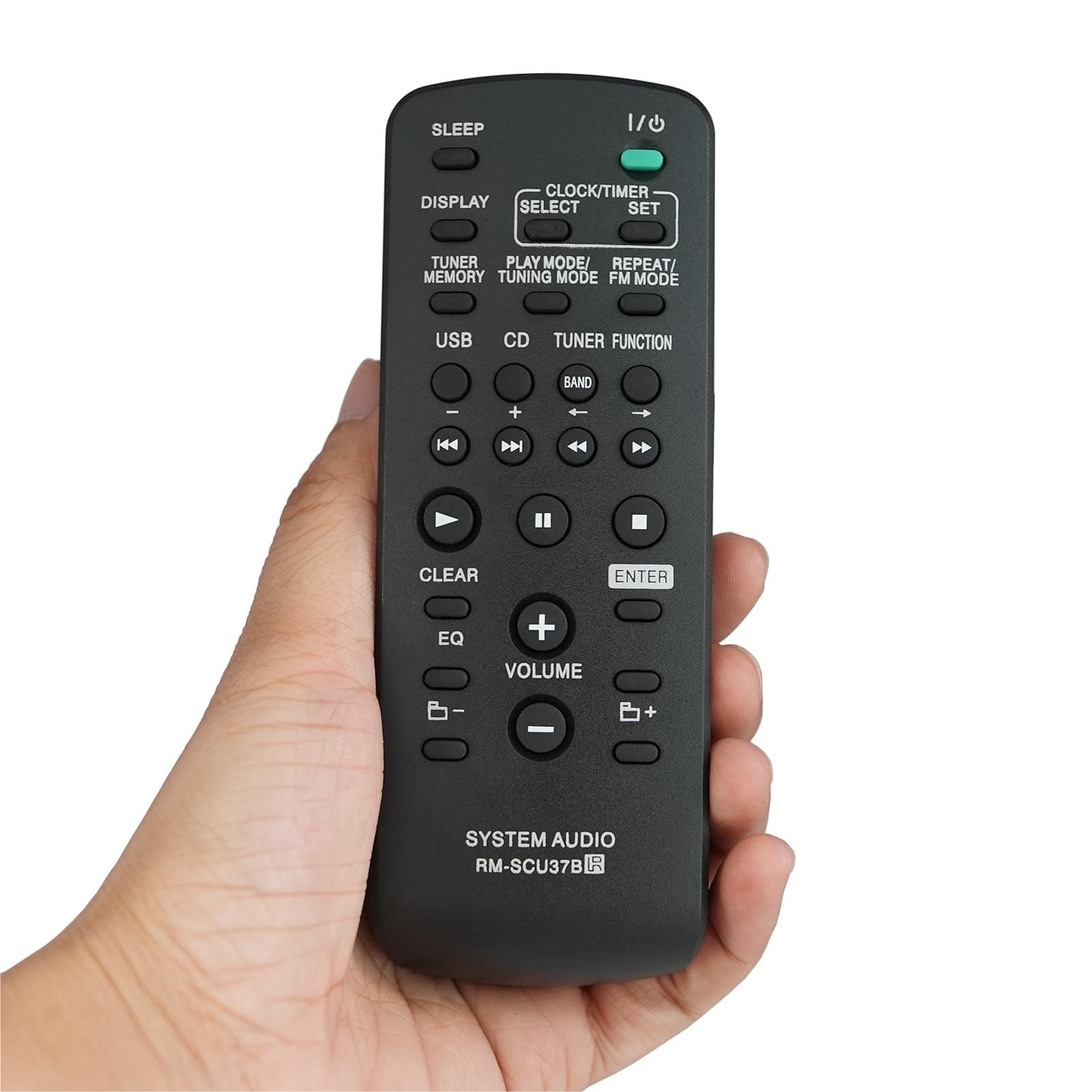 Replacement Remote Control RMSCU37B Compatible for Sony LBT-SH2000 RM-SCU37 CMT-FX205 CMT-FX200 MHC-EX700 MHC-EX600 Mini HI-FI Component System