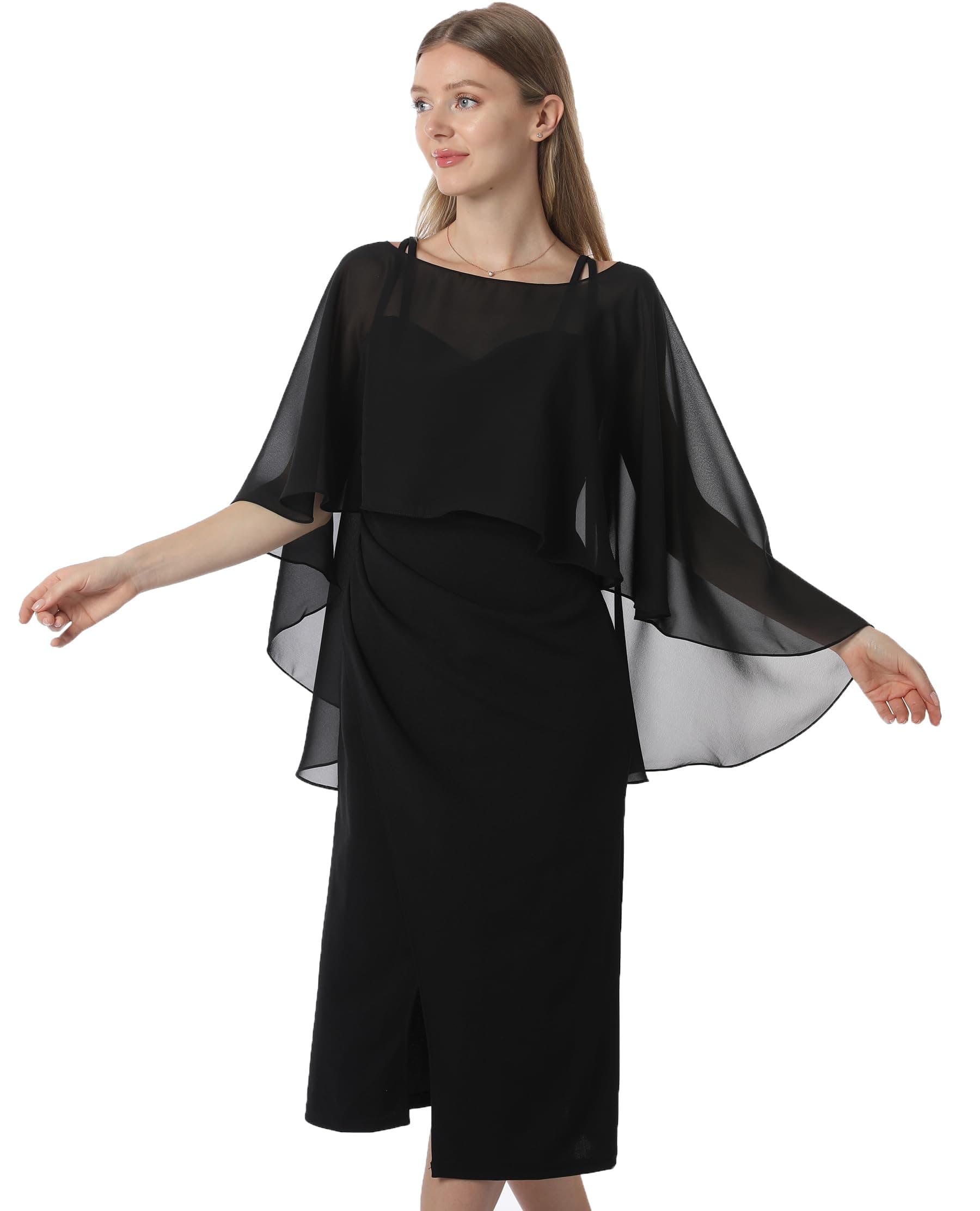 Women's Chiffon Cape001 Pashmina Shawl