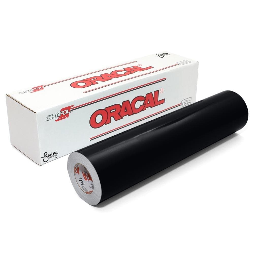 Oracal 651 Permanent Glossy Vinyl - Black (12" x 50ft)