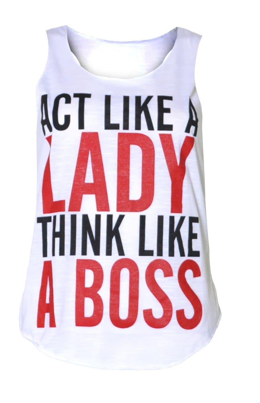 Genluna Women's Act Like A Racerback Vest Top