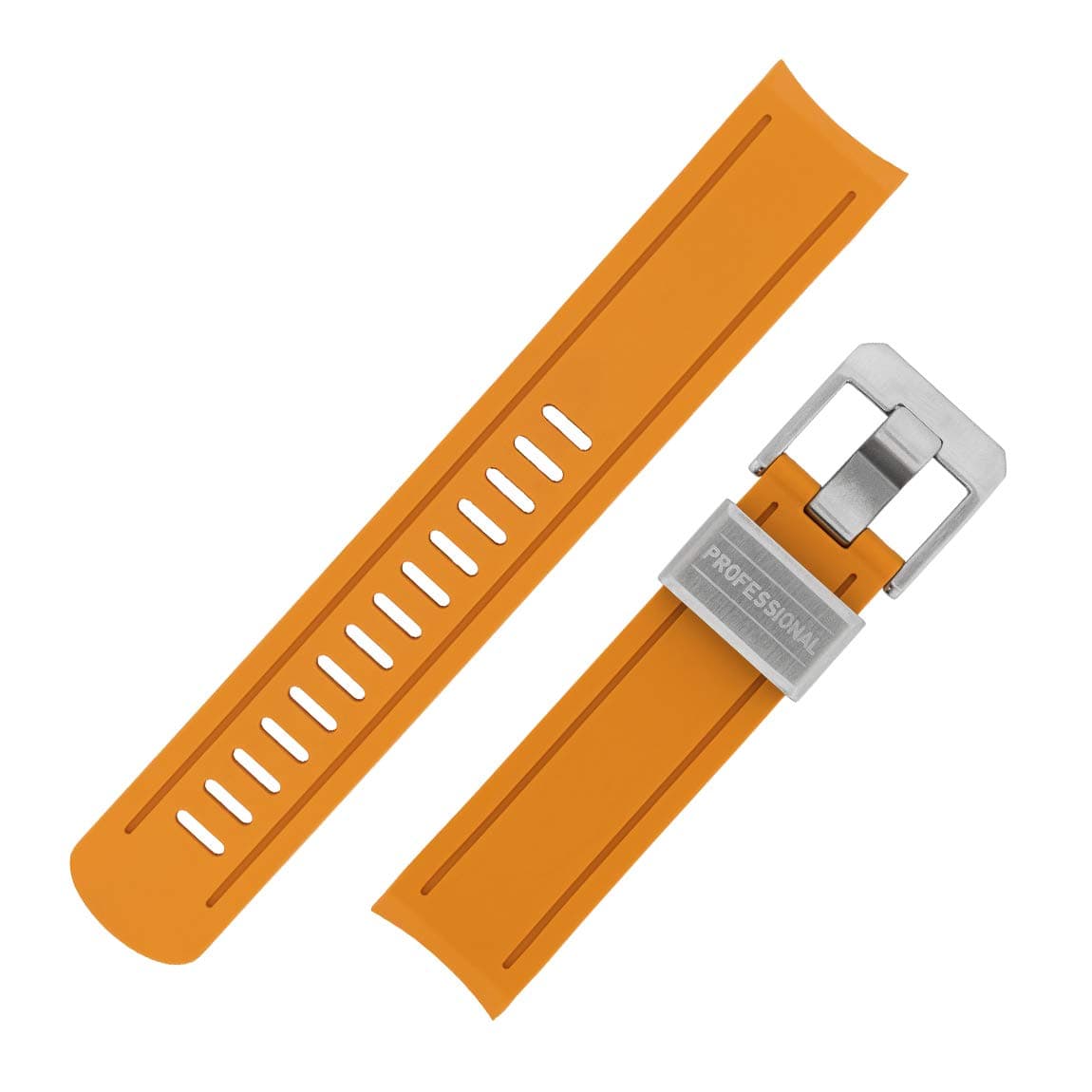 CRAFTER BLUECB02 Rubber Watch Strap for Seiko Sumo – Orange