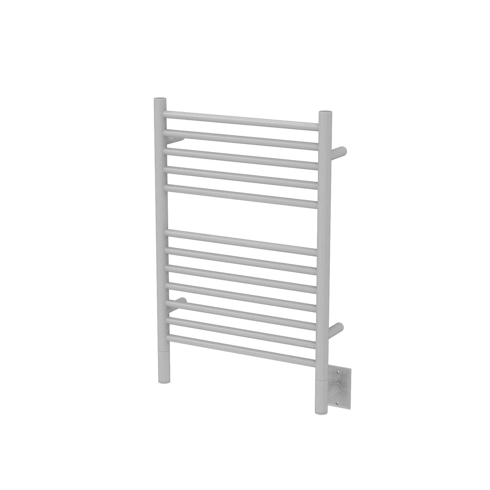 Amba Jeeves ESW Model E-Straight 12-Bar Hardwired Towel Warmer in White