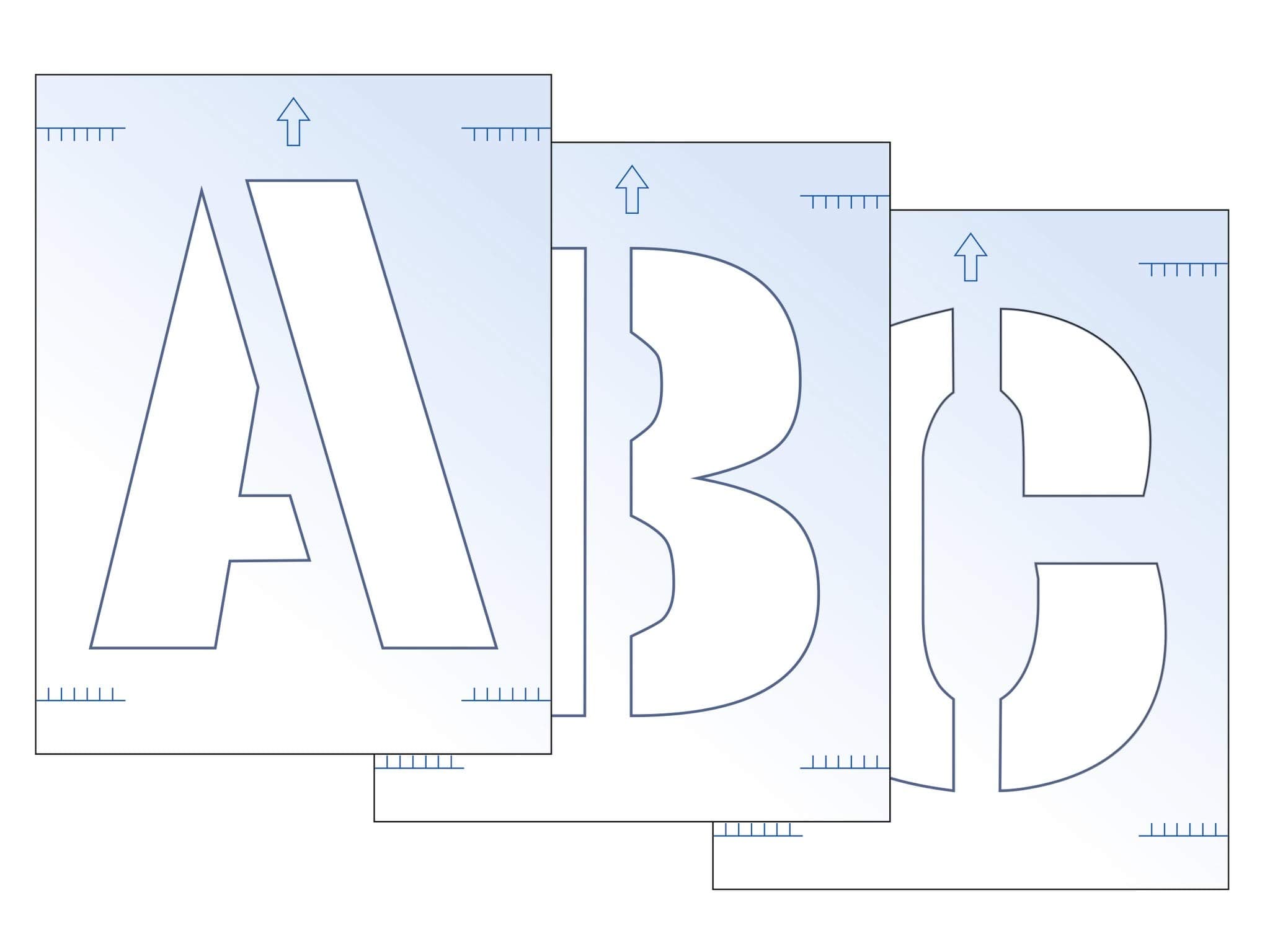 ScanScan 9417 300mm Letter Stencil Kit