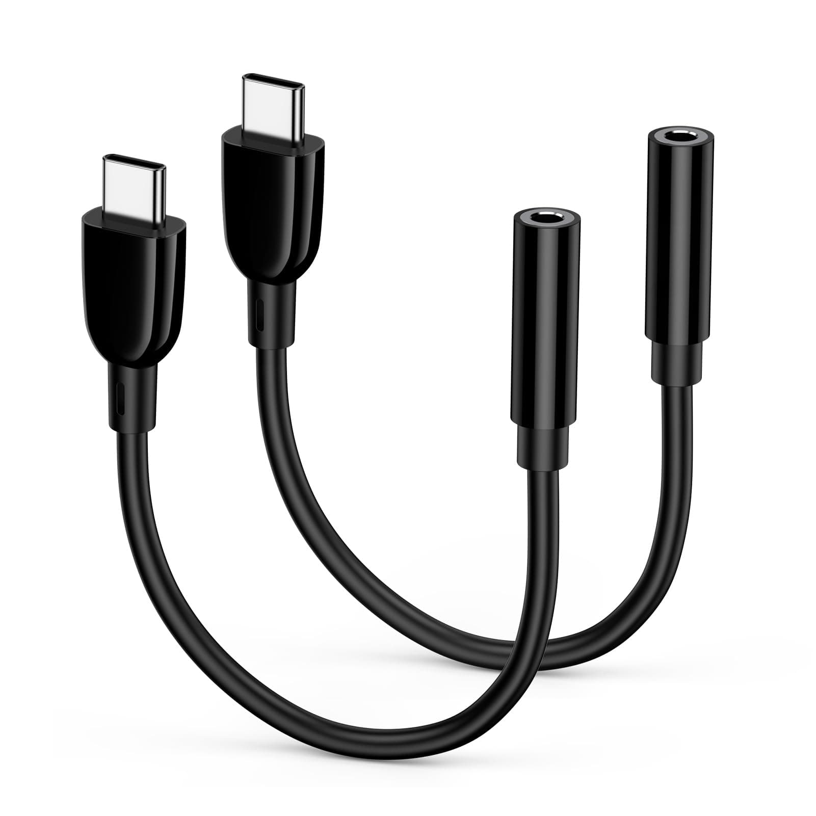 Samsung USB Type C to 3.5mm Headphone Jack Adapter for Samsung Galaxy S26 Ultra S26+ S26 S25 Ultra A17 S25+ S24 S23 FE A16 A55 A54, iPhone 17, Headphone Adapter USB C to Aux Audio Dongle Cable Cord