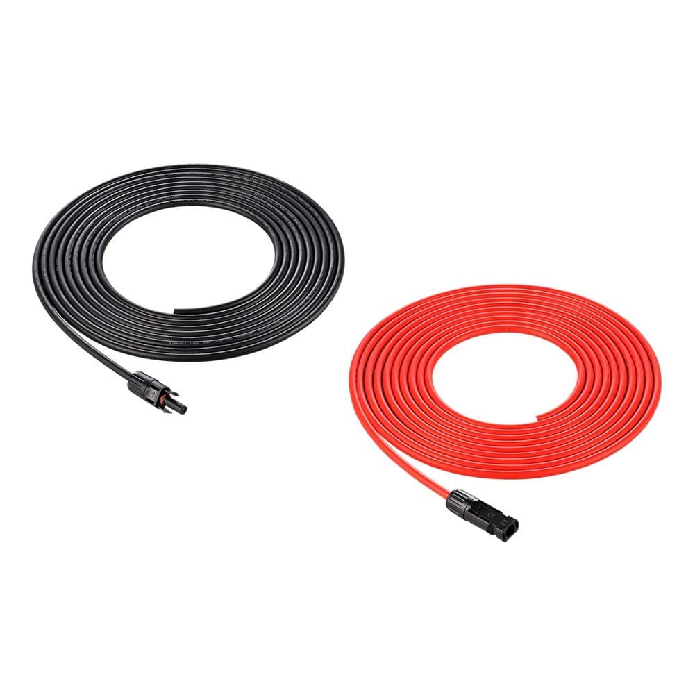 RICH SOLAR One Pair 30FT 10AWG Solar Adapter Kit Wire Cable