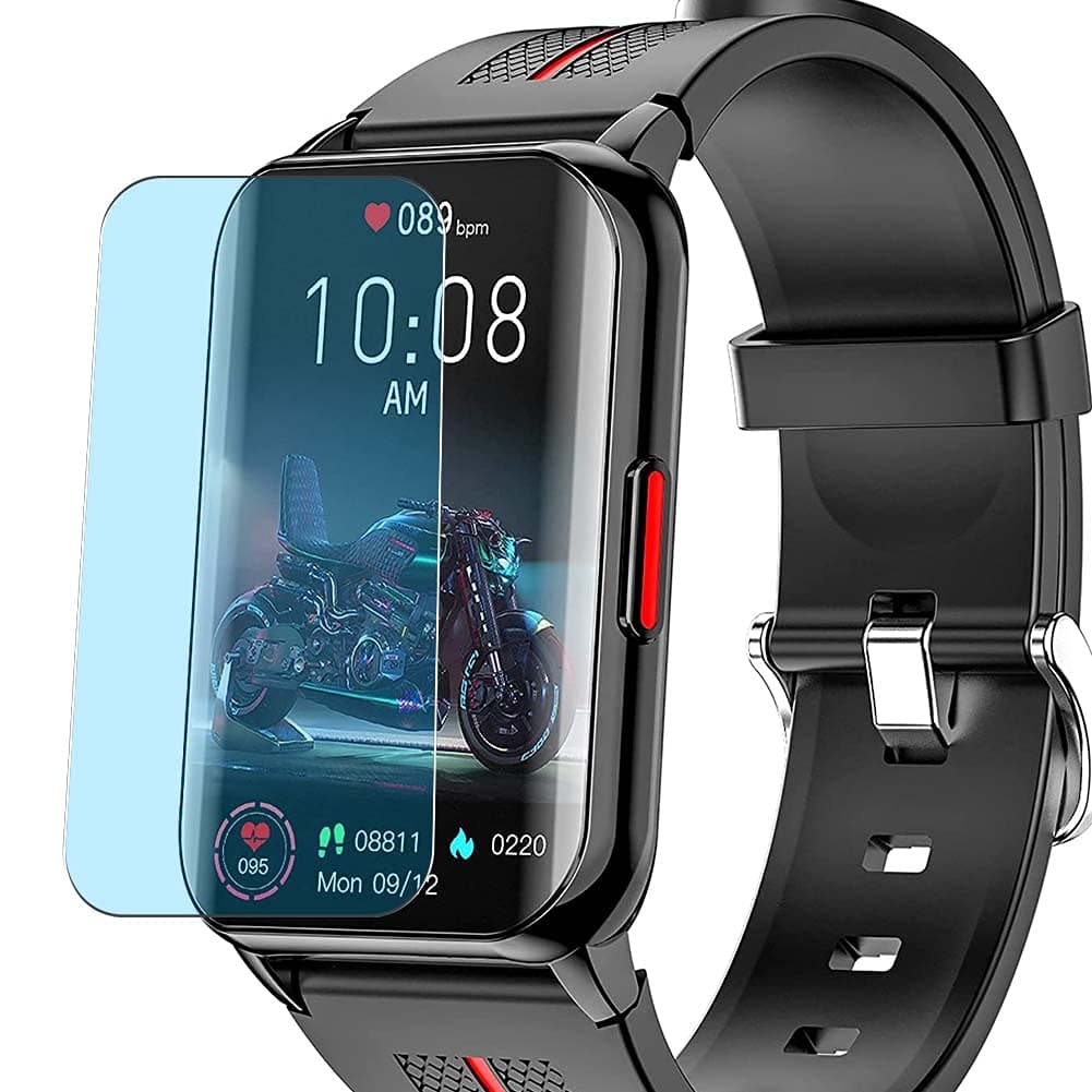 Puccy 3 Pack Anti Blue Light Screen Protector Film, compatible with Mingtawn H76 1.57" Smart Watch smartwatch TPU Guard ï¼Ë† Not Tempered Glass Protectors Case Cover ï¼â€°