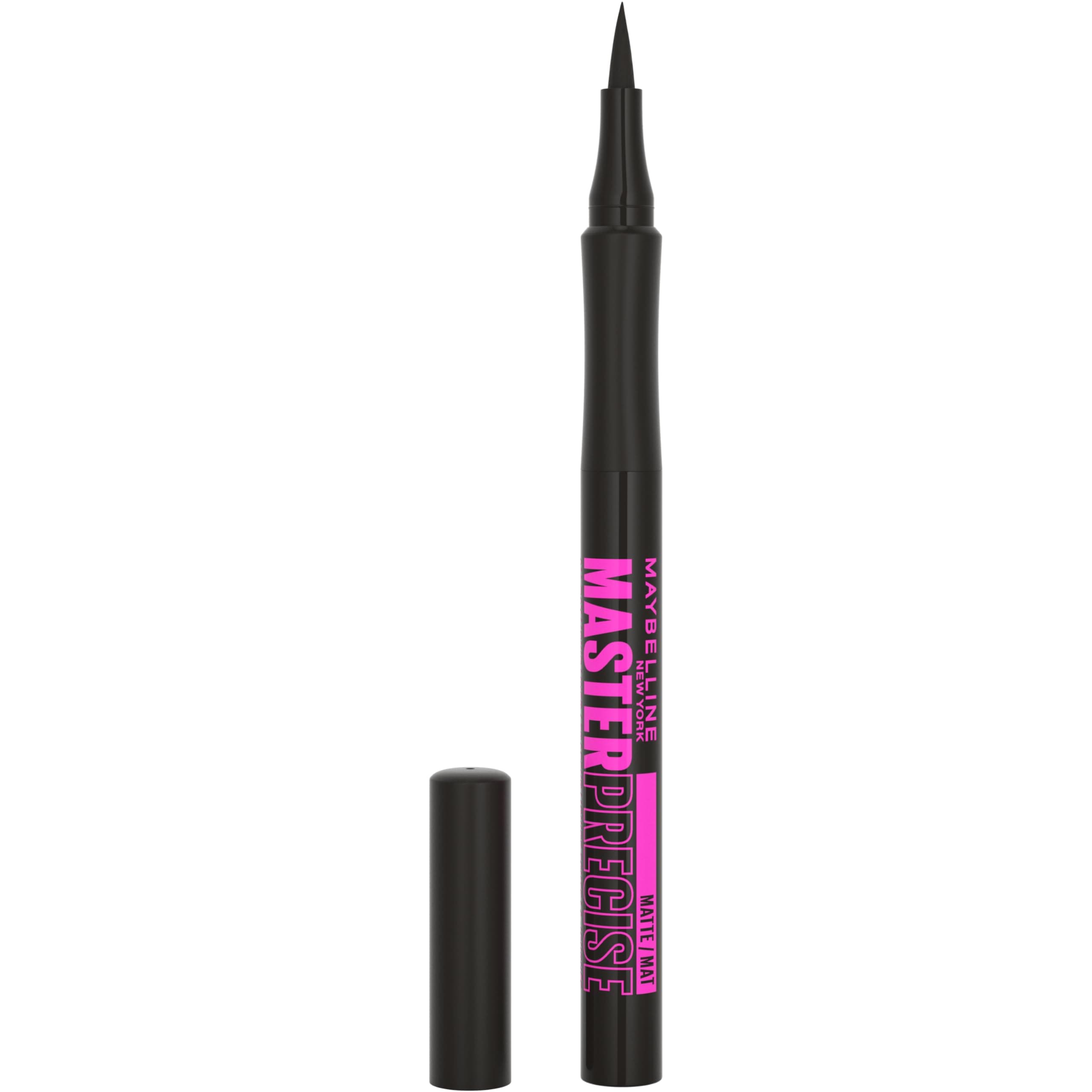 Maybelline Eyestudio Master Precise All Day Ink Pen Liquid Eyeliner, Matte Black, 0.034 Fl Oz