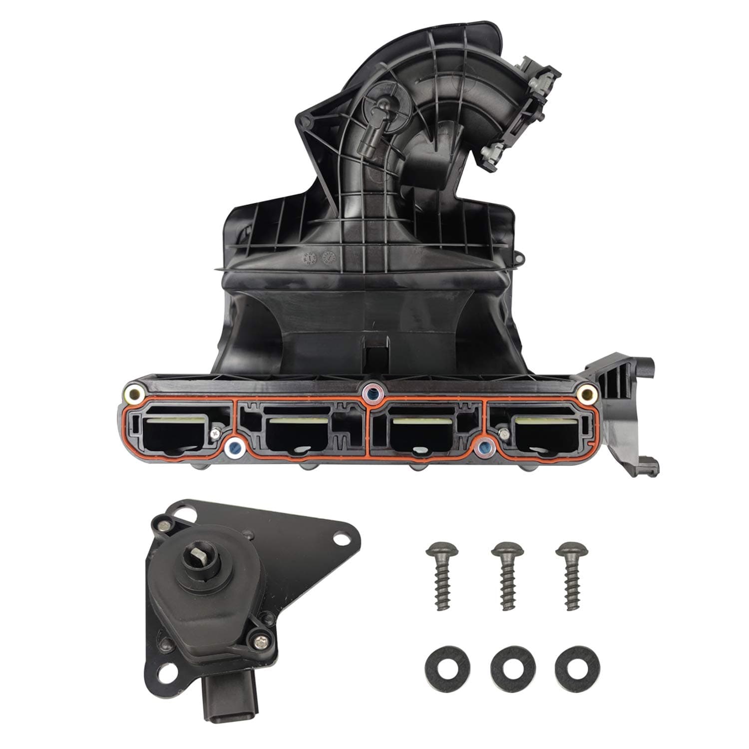 Engine Intake Manifold with Flow Control Valve Compatible with 2007-2017 Jeep patriot compass/2007-2011 Dodge Caliber Avenger Journey/2007-2009 Chrysler Sebring Replace # 4884495AK 911-902 4884495AH