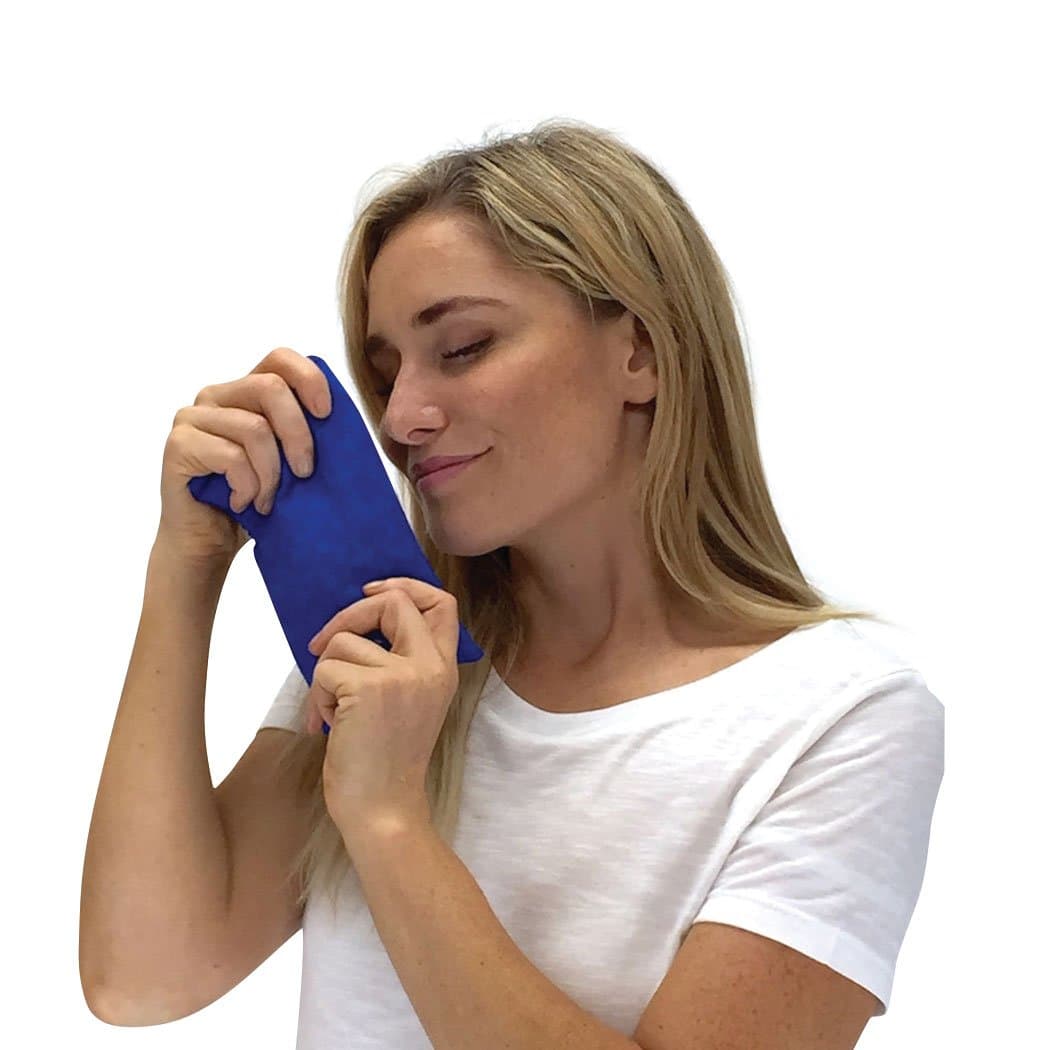 Nature Creation Sinus Relief Mint Pack - Herbal Heating Pad (Blue Marble)