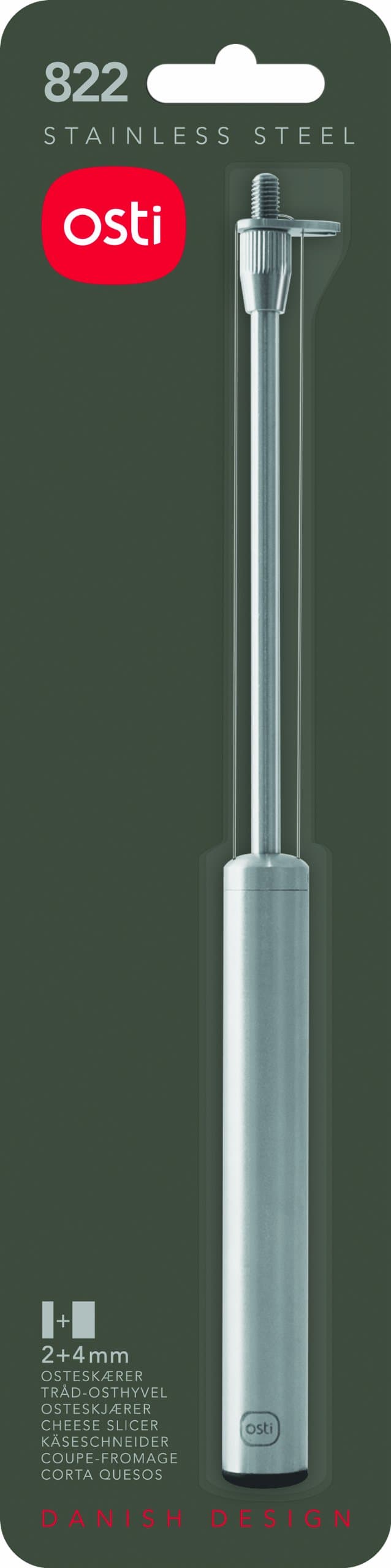 Osti Wire Cheese Slicer in Stainless Steel Deluxe Version from Osti