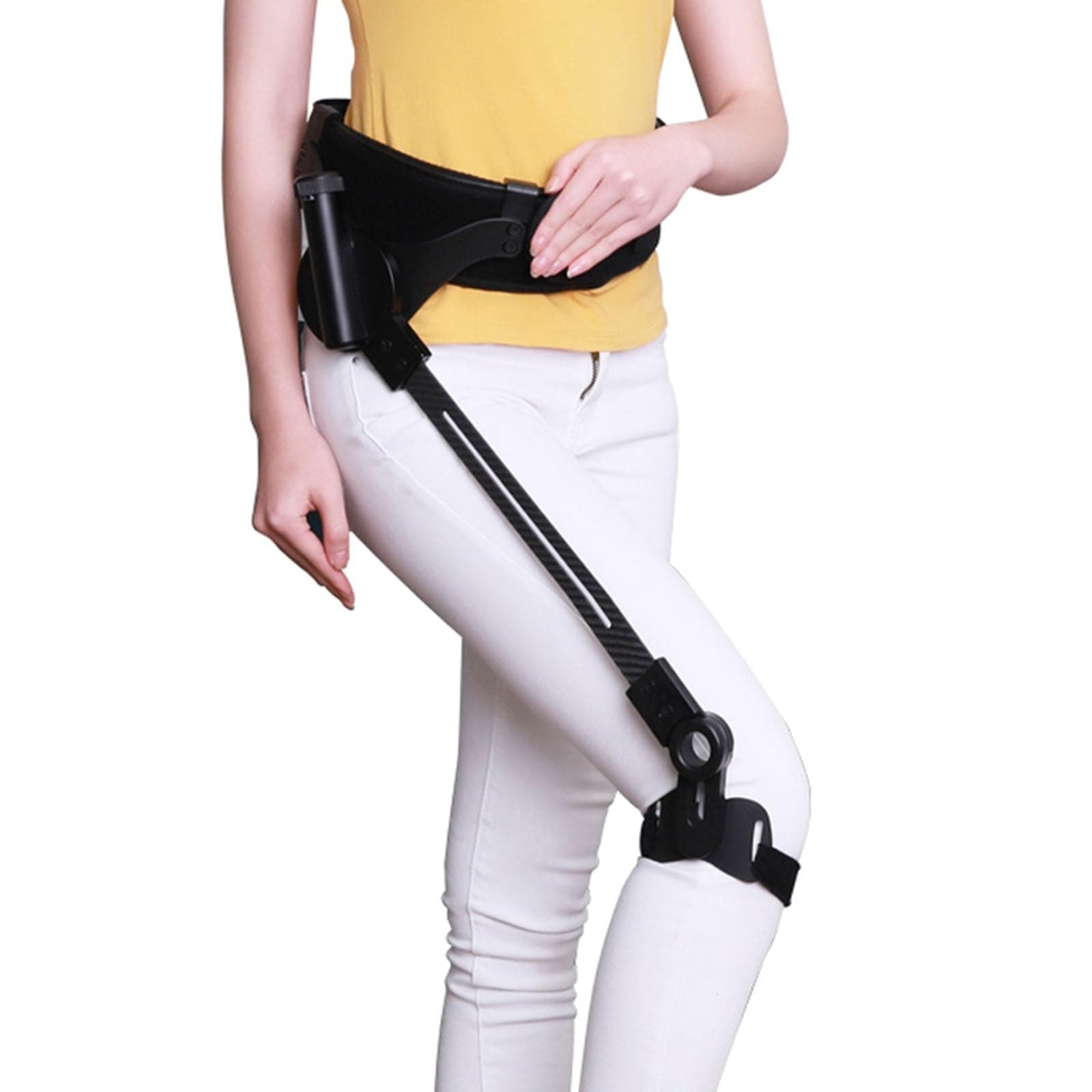 Lower Limb Assistance Walking Aid, Bionic Body Power Walking Aids Rehabilitation Training Leg Walking Training for Adults Elderly(Right,Small)