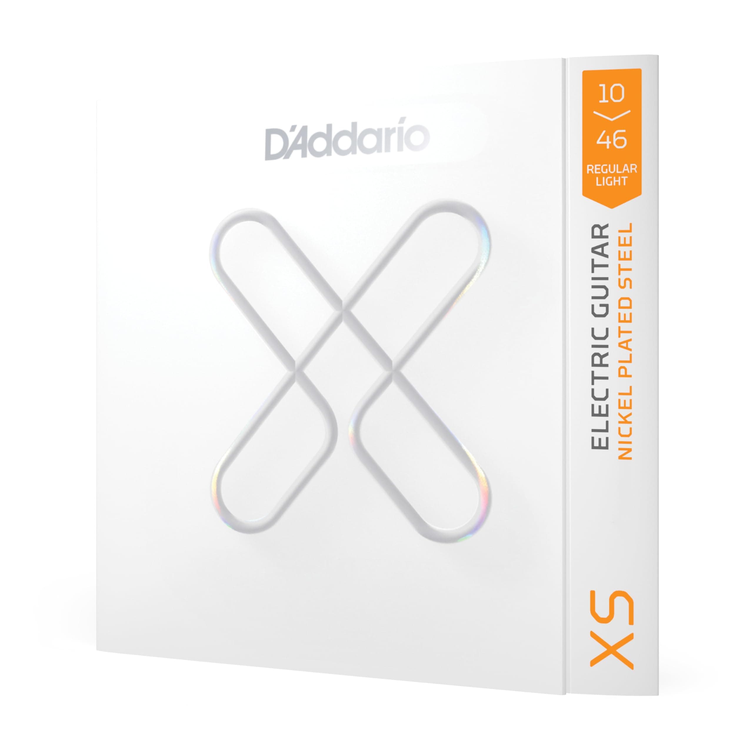 Guitar Strings - XS Coated Electric Guitar Strings - Extended Lifespan for 6 String Guitars - XSE1046 - Regular Light, 10-46 - 1 Set